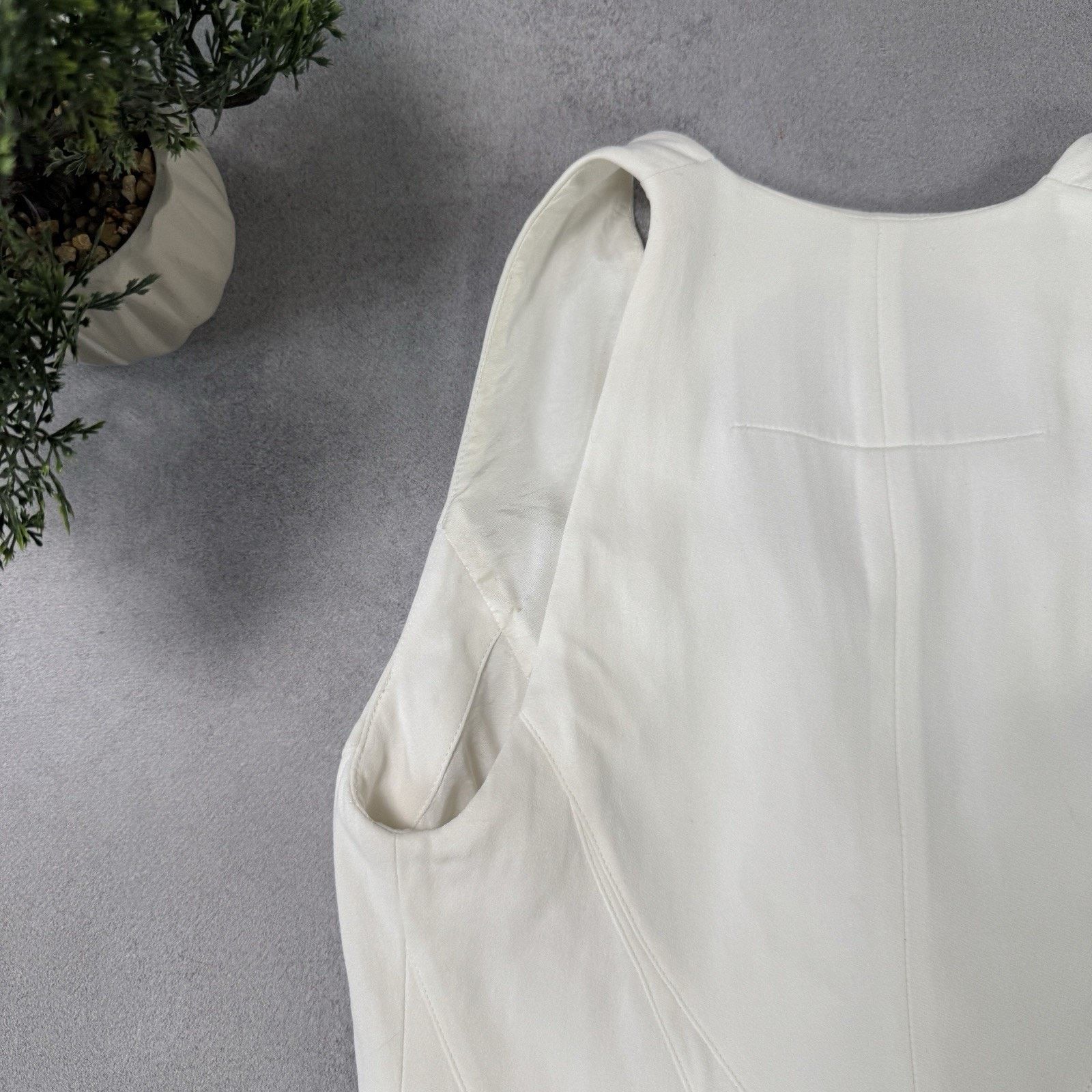 Givenchy Givenchy Women Jumpsuit White Overall Size 36 Viscose Size 26" / US 2 / IT 38 - 9 Thumbnail