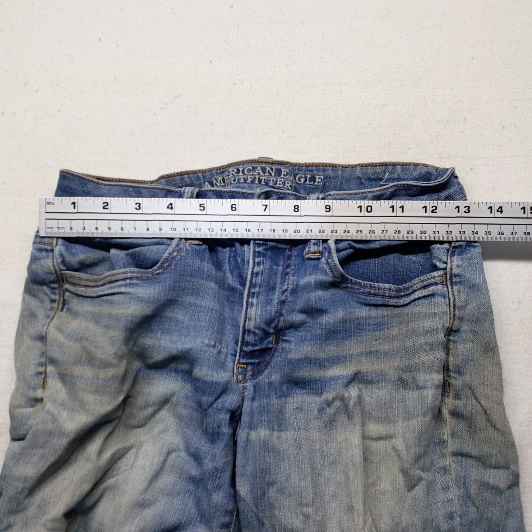 American Eagle Outfitters American Eagle Outfitters Jeans Jegging 5-Pocket Distressed Frayed Blue Size 4 Women Size 27" / US 4 / IT 40 - 7 Thumbnail