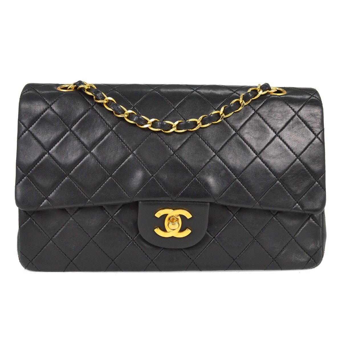 Chanel Chanel Vintage Classic Double Flap Bag Quilted Lambskin Size ONE SIZE - 1 Thumbnail