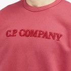 C.P. Company o1y1224 Logo Crewneck Sweatshirt in Red Bud Size US M / EU 48-50 / 2 - 5 Thumbnail