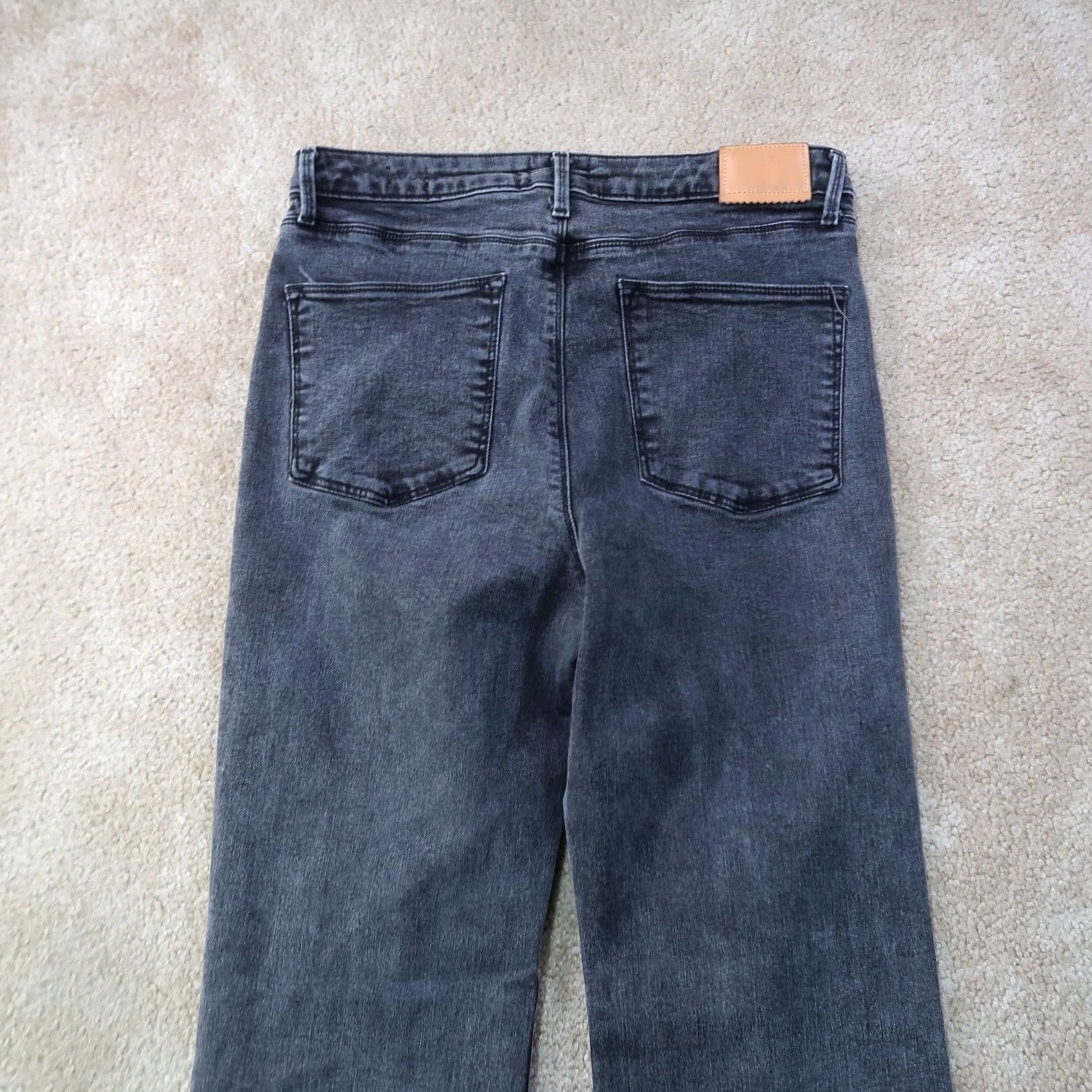 AVEC LES FILLES Avec Les Filles Women's Jeans Flare Leg High Rise Dark Wash Black 31 Inseam 32 Size 24" / US 00 / IT 34 - 7 Thumbnail