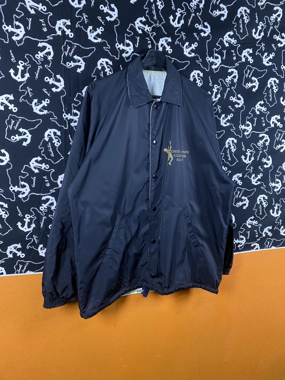 Vintage Vintage Chuo University Clover Tennis Team Coach Jacket Size US M / EU 48-50 / 2 - 7 Thumbnail