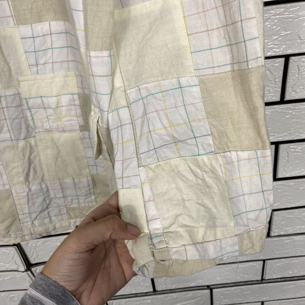 Japanese Brand 📌Vintage Chore Jacket RuffHewn Tartan Patchwork Issey Miyake Size US L / EU 52-54 / 3 - 16 Thumbnail