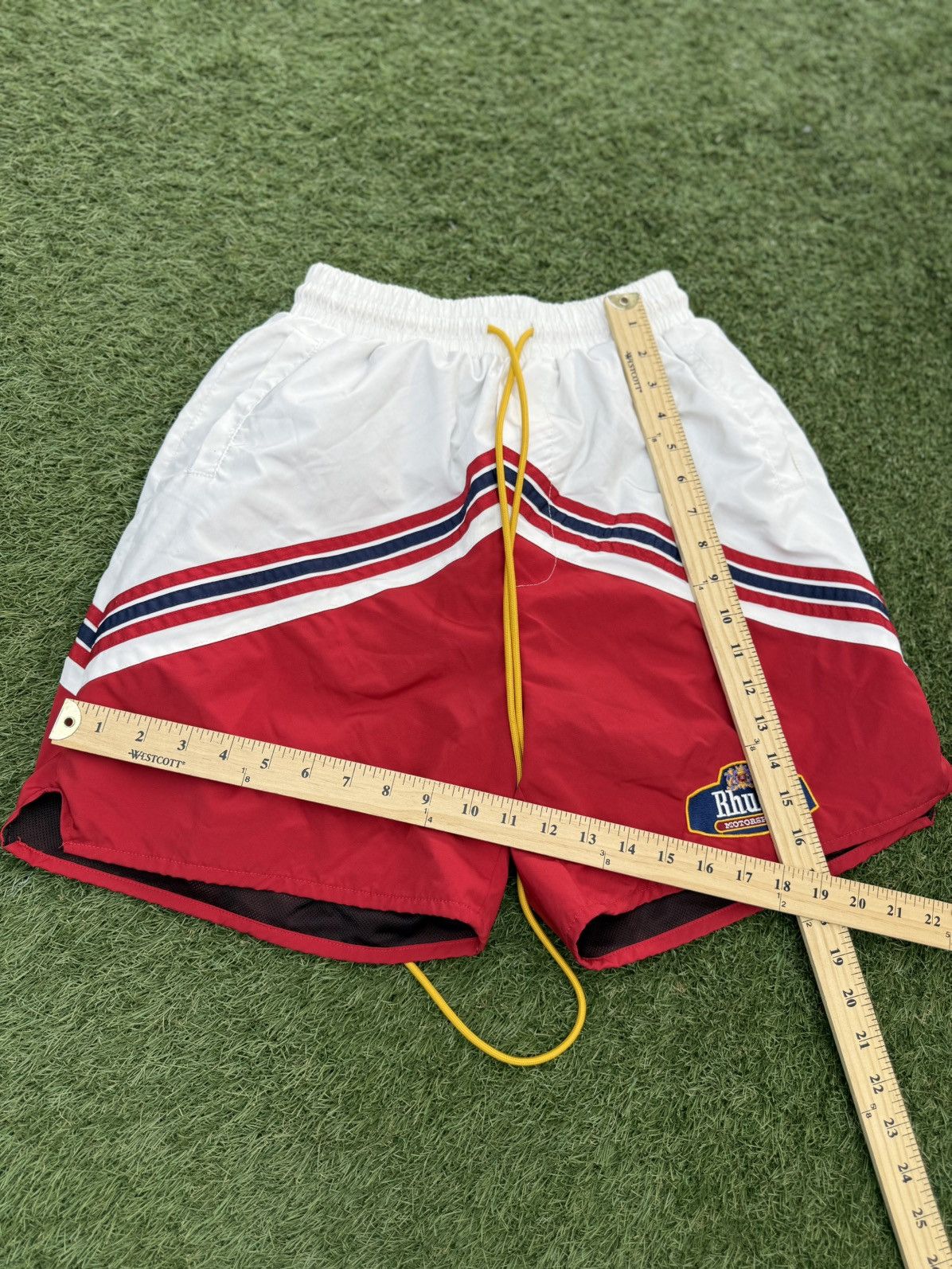 Rhude Rhude Red White Shorts Size Medium 🧼 Size US 29 - 8 Thumbnail