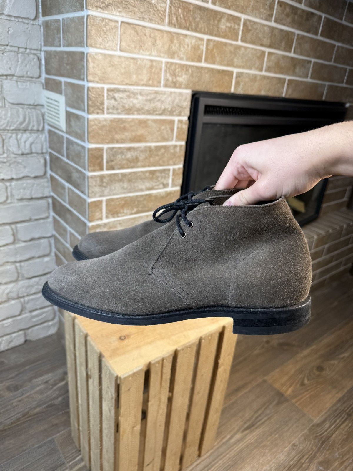 Church's Church’s Gray Suede Sahara D Chukka Boots UK8 US9 Size US 9 / EU 42 - 8 Thumbnail