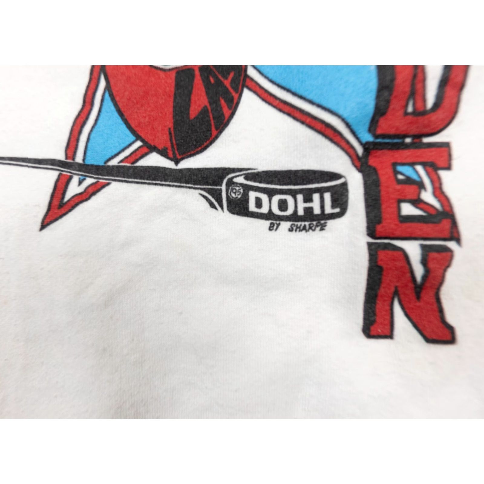 Hanes Vintage Dryden Last Chance Hockey Sweatshirt Adult XL White 90's Crew Neck VTG Size US XL / EU 56 / 4 - 3 Thumbnail