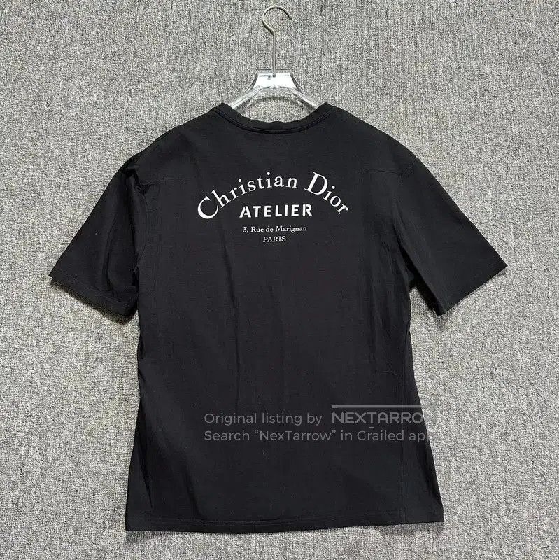 Dior Dior Black Cotton Embroidered Short Sleeve T-Shirt . Size US M / EU 48-50 / 2 - 4 Thumbnail