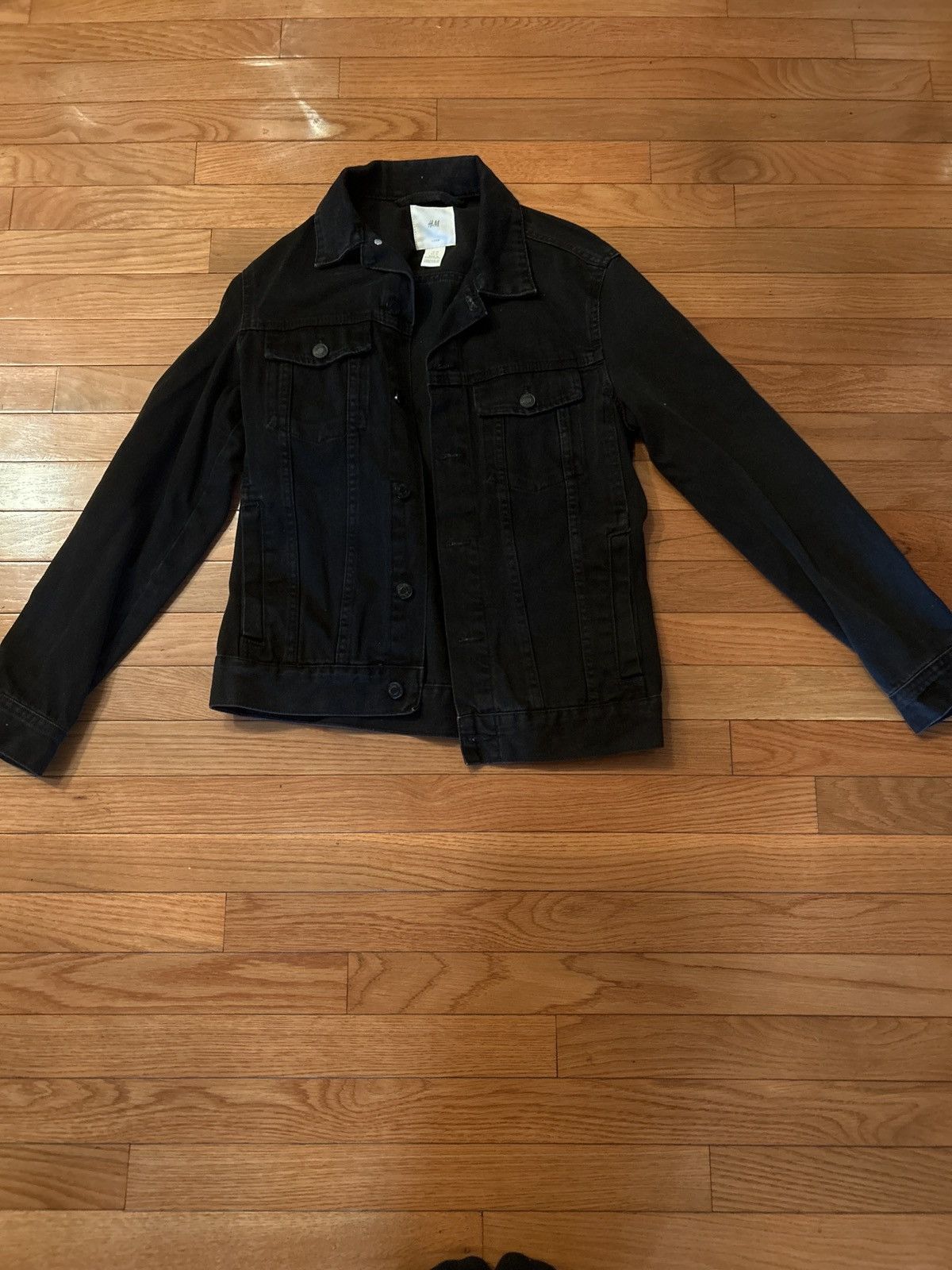 H&M Black jean jacket Size US XS / EU 42 / 0 - 1 Thumbnail
