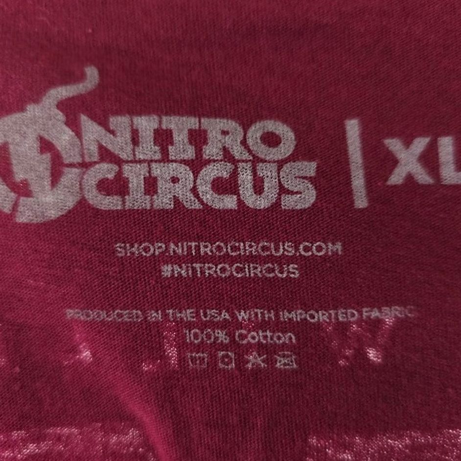 Vintage Nitro Circus T Shirt Mens XL Red Ryan Williams BMX Freestyle USA Size US XL / EU 56 / 4 - 7 Thumbnail