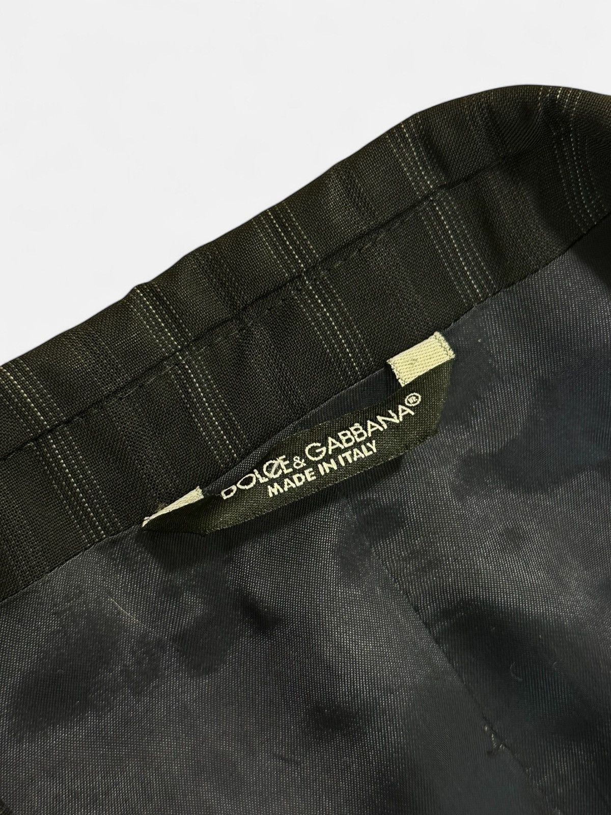 Dolce & Gabbana Dolce & Gabbana - Black Strip Blazer Size 52S - 3 Thumbnail