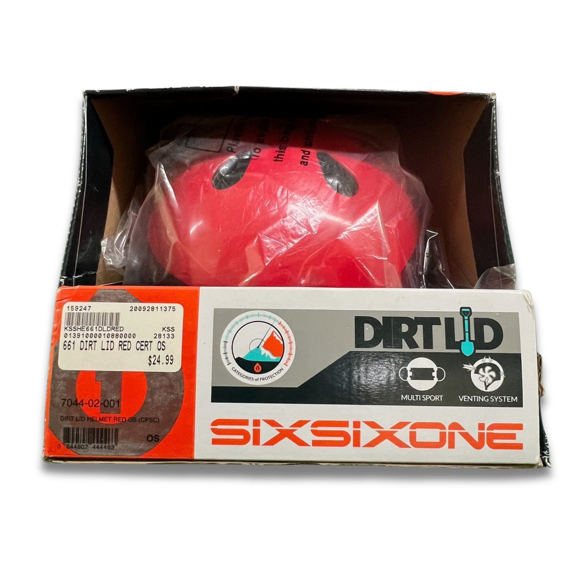 Other Sixsixone Dirt Lid Multi-Sport Helmet In Red With Venting Sy Size ONE SIZE - 3 Thumbnail