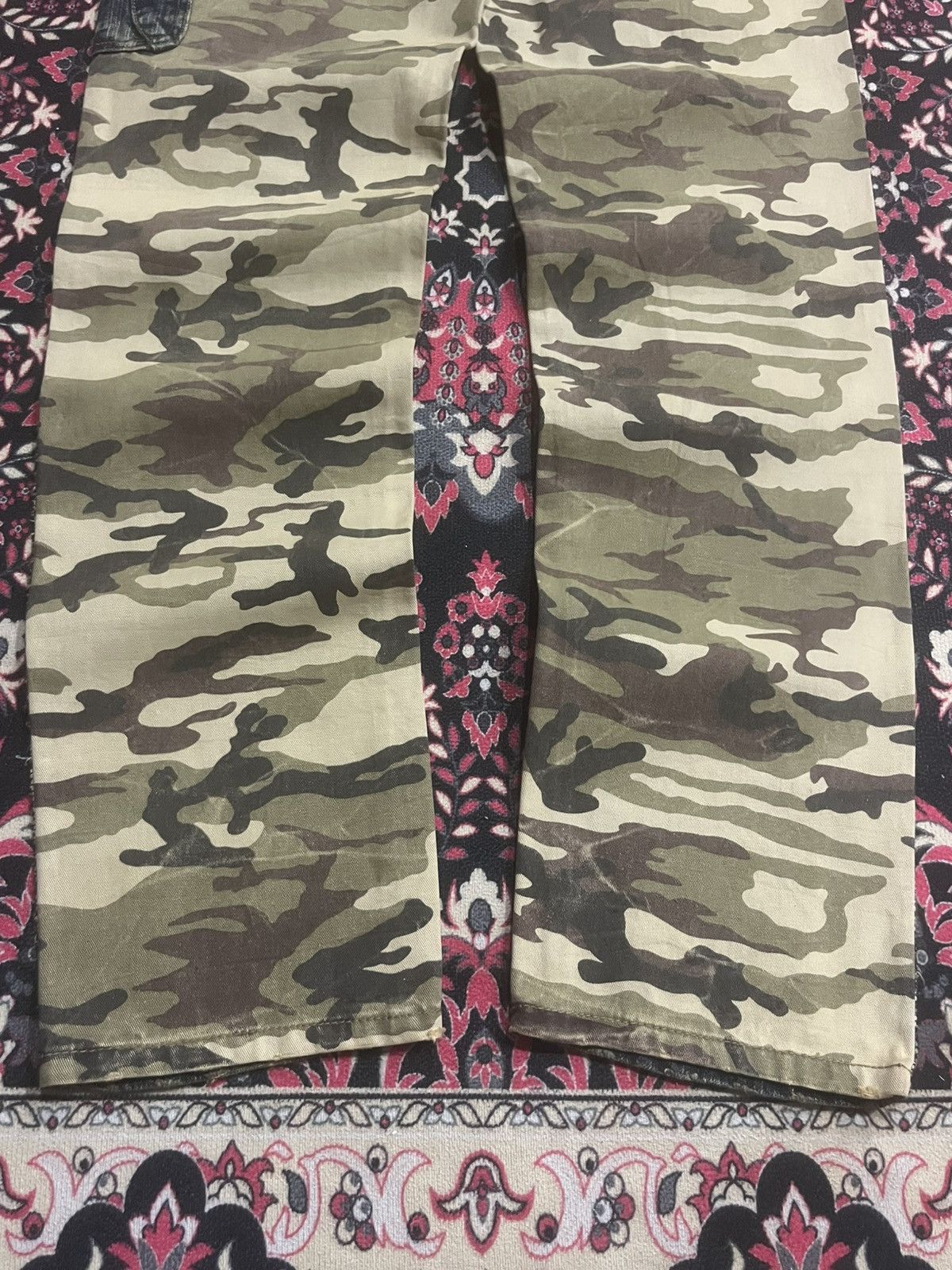 Japanese Brand Vintage Japanese Brand Hybrid Camo Jeans Cargo Style Denim Size US 29 - 10 Thumbnail