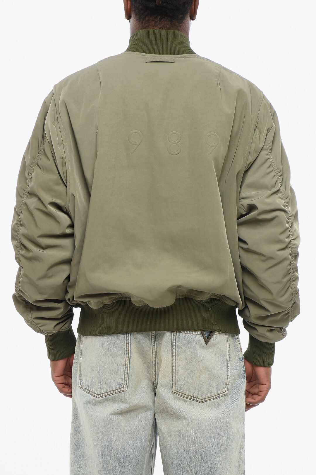 1989 STUDIO og1mm0725 Nylon Bomber Jacket in Military Green Size US XL / EU 56 / 4 - 2 Thumbnail