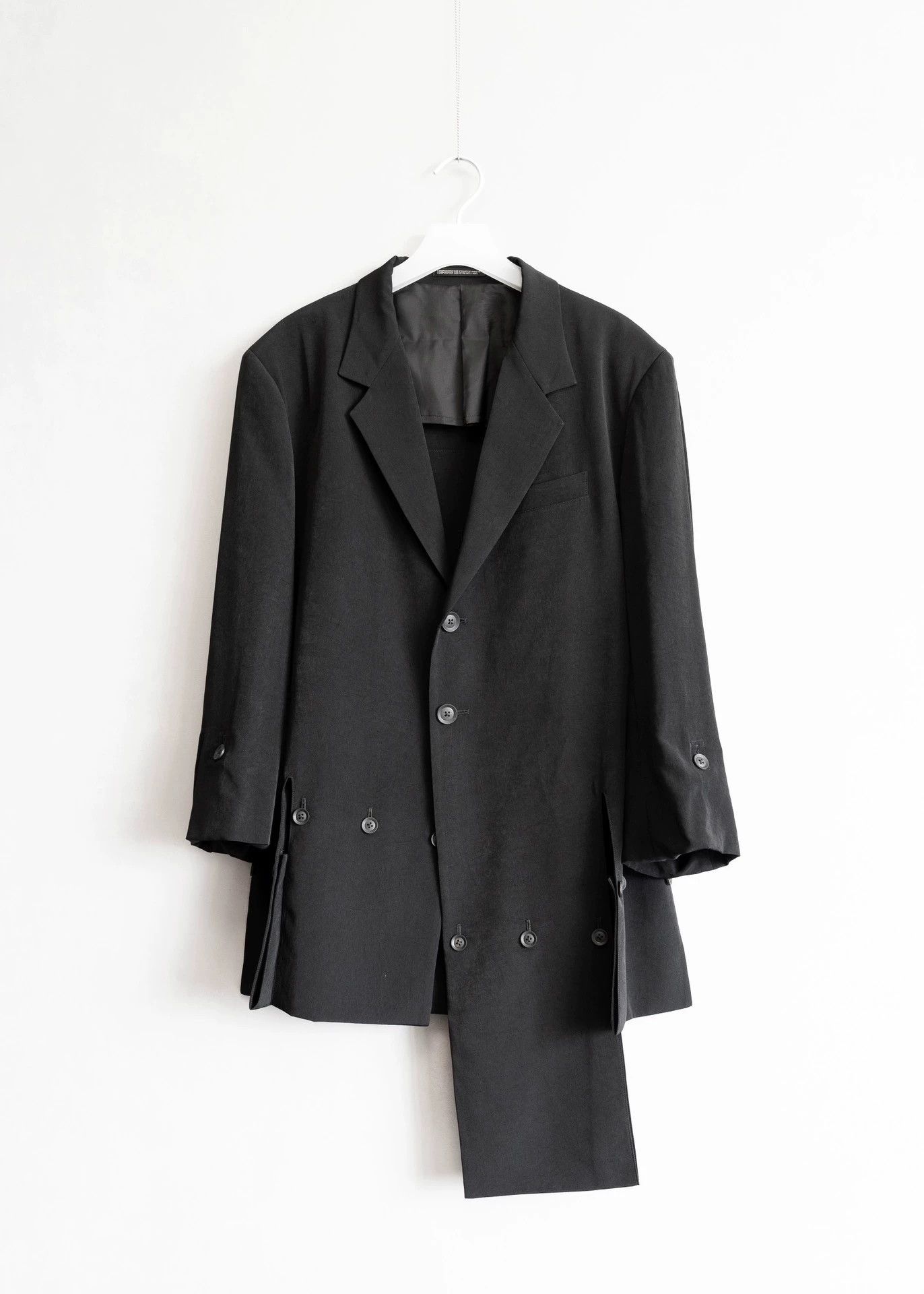 Yohji Yamamoto Yohji Yamamoto 25SS Deconstructed Asym Triacetate Jacket Size US L / EU 52-54 / 3 - 1 Thumbnail