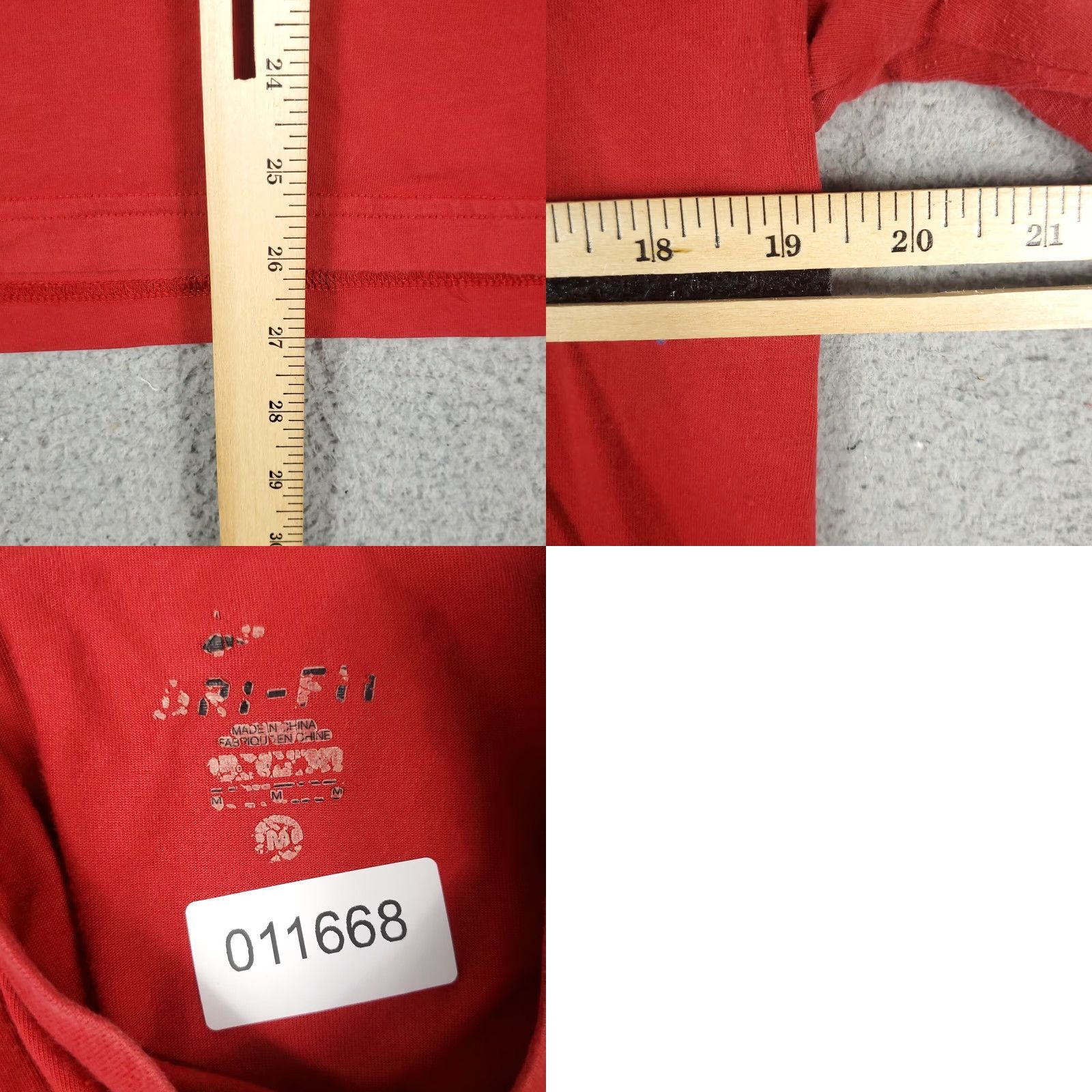 Nike Nike Dri-FIT Shirt T-Shirt Unisex Adults Mens Size Medium Red Short Sleeve Crew Neck Logo Athletic Athleticwear 90s Modern Sports Nike Size US M / EU 48-50 / 2 - 8 Thumbnail