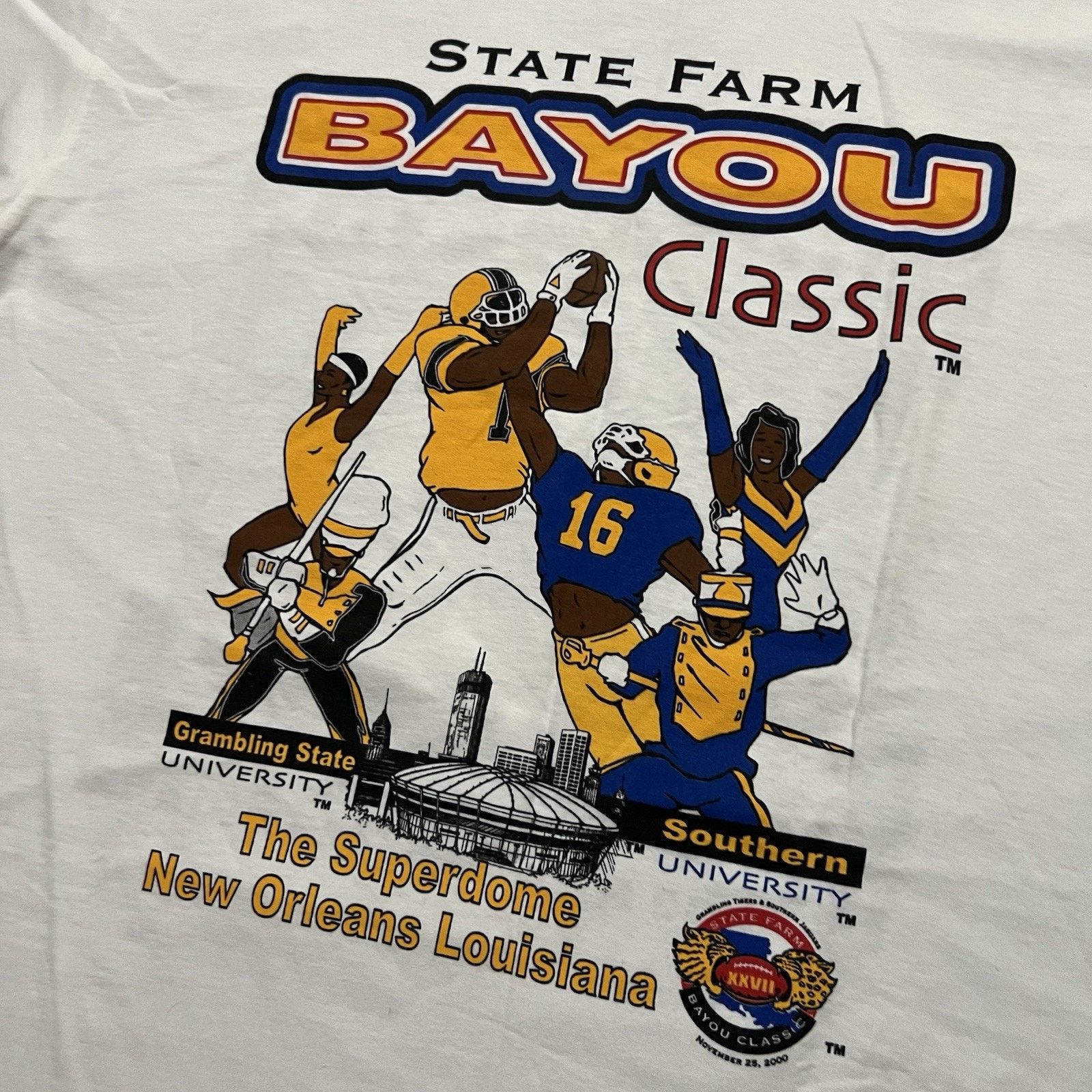 Gildan VTG Bayou Grambling State Vs Southern University T Shirt L Size US L / EU 52-54 / 3 - 3 Thumbnail