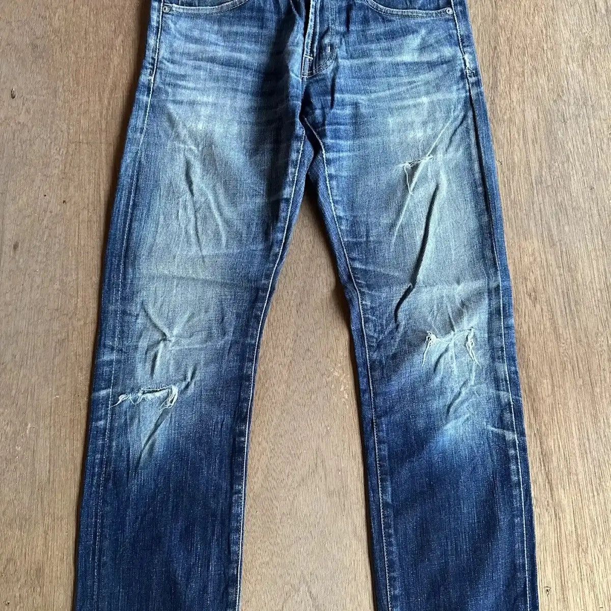 AG Adriano Goldschmied DISTRESSED DENIM ADRIANO GOLDSCHMIED JEANS PANTS MADE IN USA Size US 29 - 2 Thumbnail