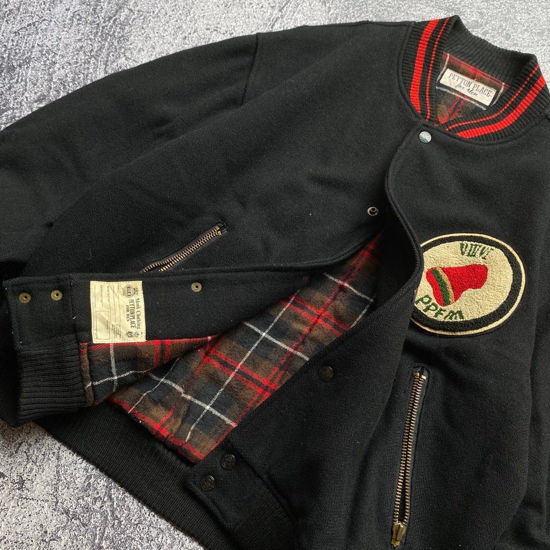 PPFM × Vintage Vintage PPFM Peyton Place Embroidered Varsity Jacket Size US L / EU 52-54 / 3 - 7 Thumbnail