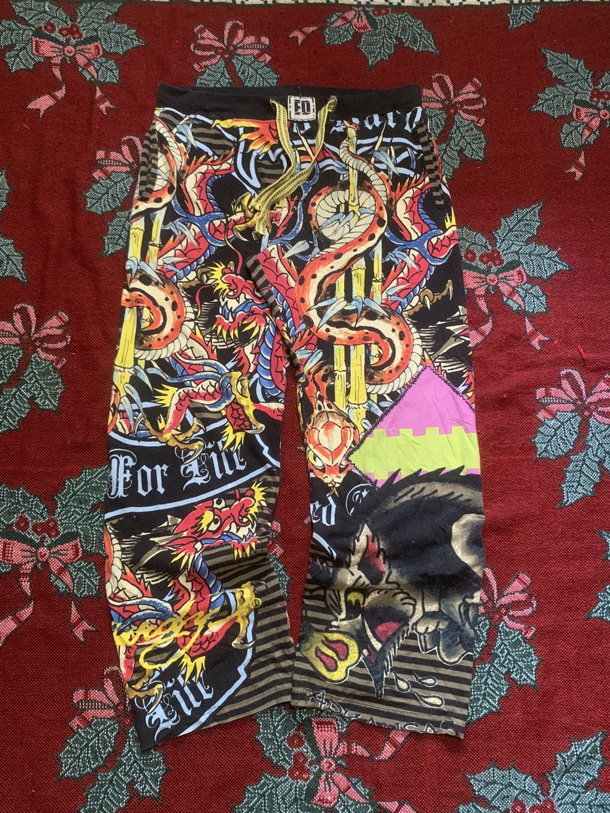 Ed Hardy VINTAGE Y2K ED HARDY BOTTOMS Size US 33 - 2 Thumbnail