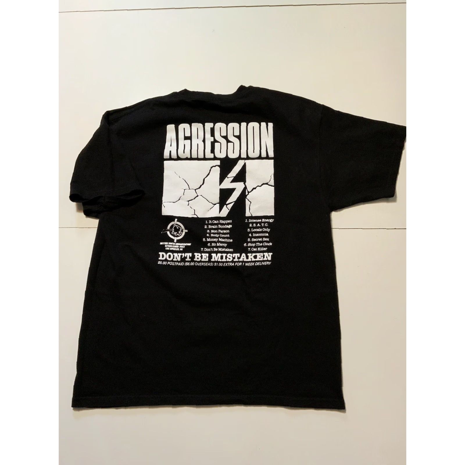 Vintage Trust Records Agression Don’t Be Mistaken Hardcore Punk Rock Band T-Shirt Sz. XL Size US XL / EU 56 / 4 - 3 Thumbnail
