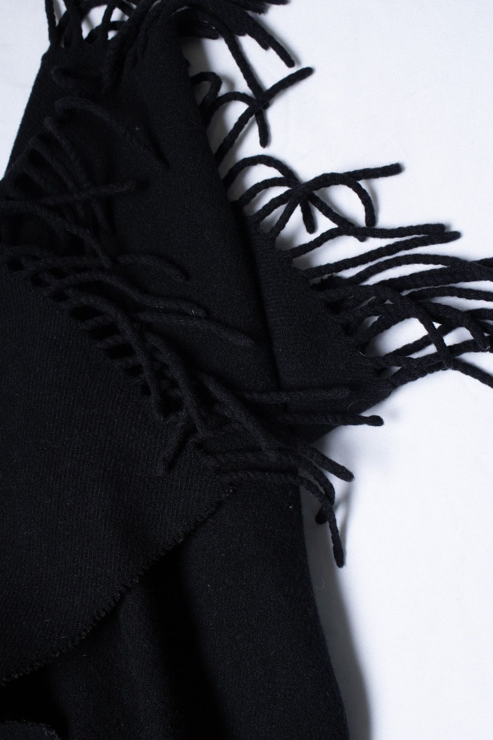 Acne Studios Acne Studios, Black Fringe scarf Size ONE SIZE - 3 Thumbnail