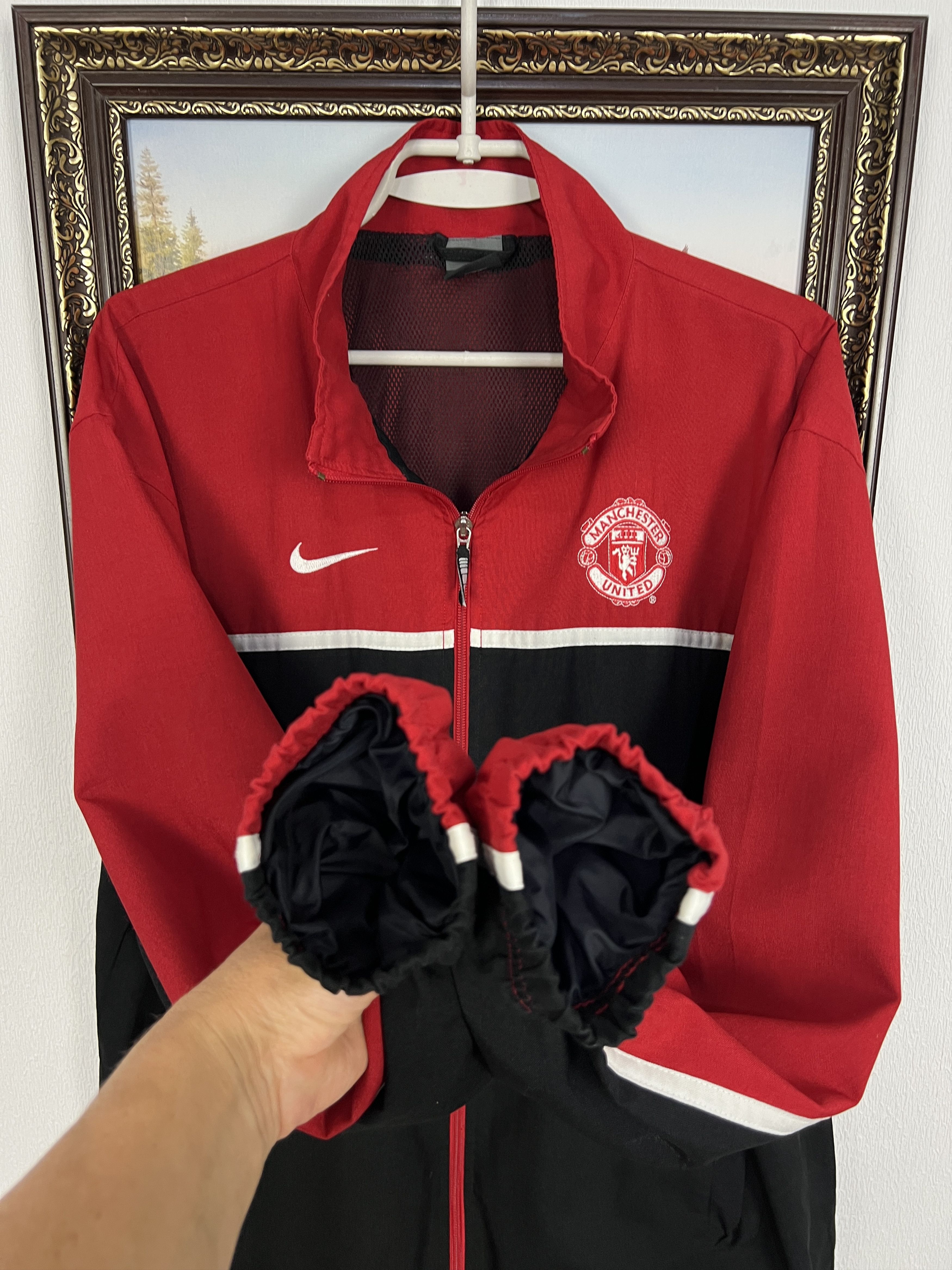 Nike Vintage Nike Manchester United Football Jacket Soccer Size US XL / EU 56 / 4 - 5 Thumbnail