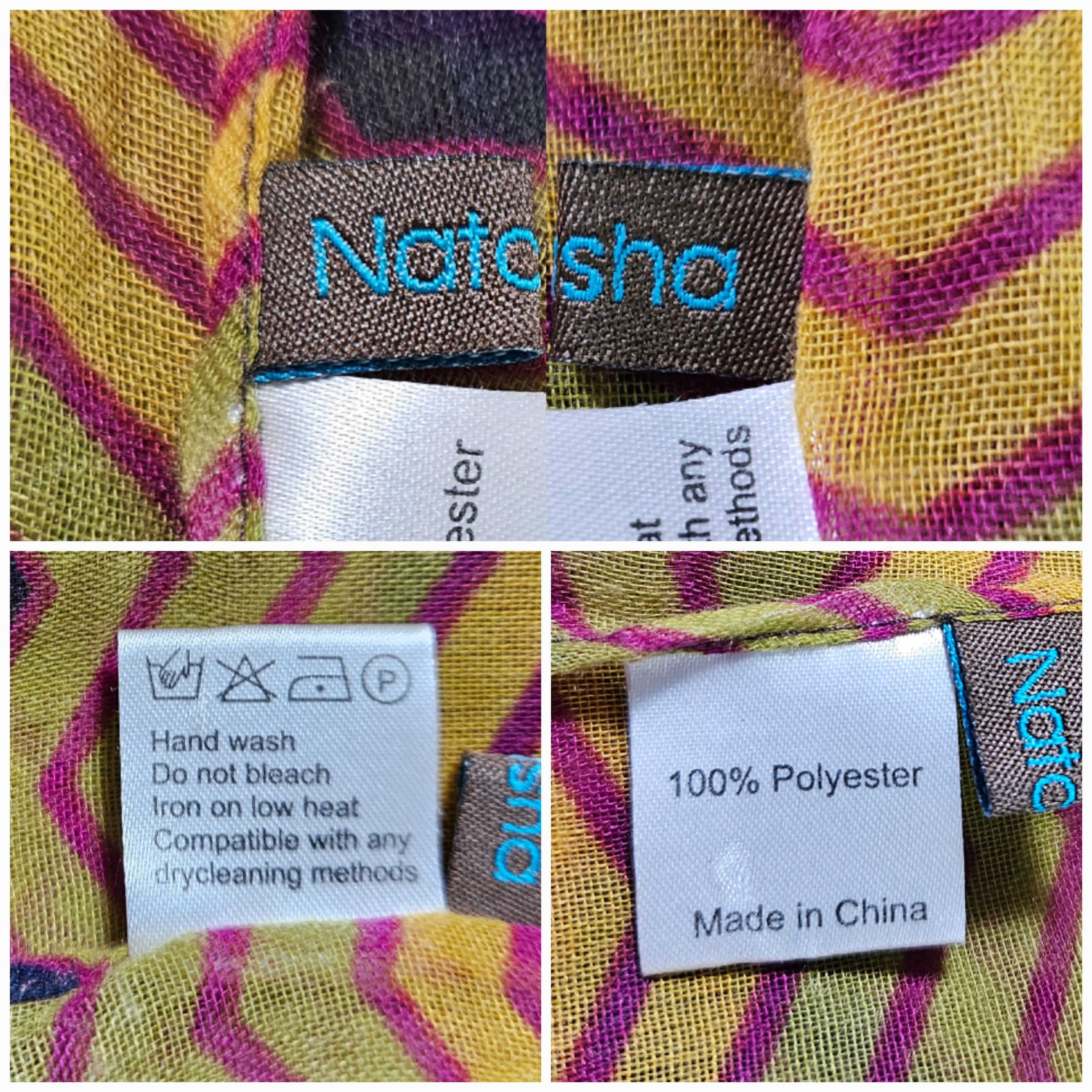 Other Natasha 74x36" Infinity Scarf Sarong Zig Zag Rainbow Jewel Size ONE SIZE - 10 Thumbnail