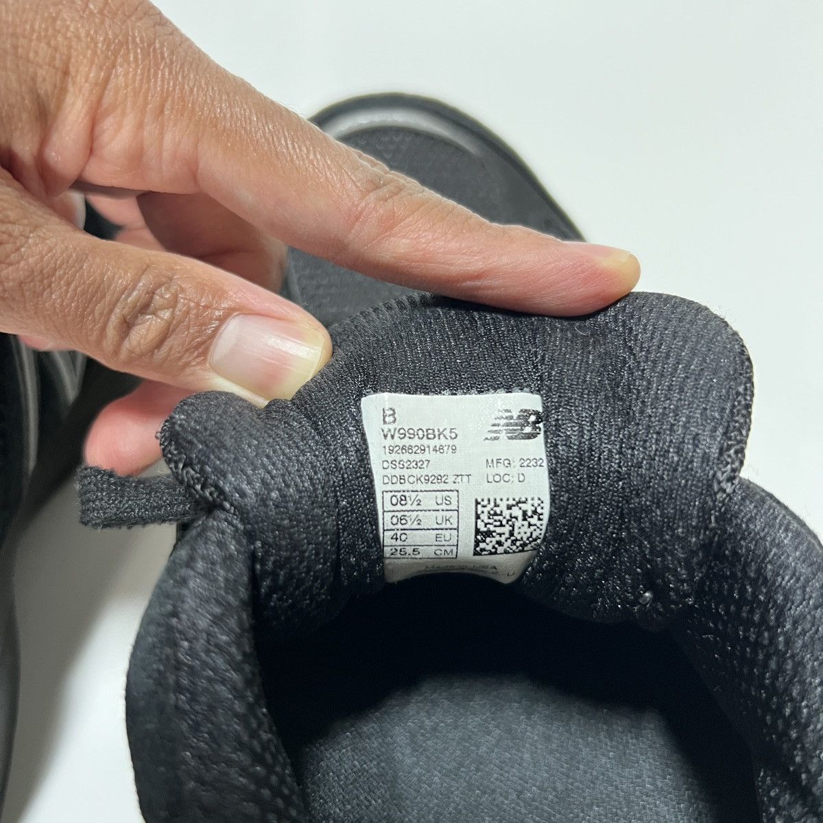 New Balance Black New Balance 990v5 Size US 8.5 / IT 38.5 - 7 Thumbnail