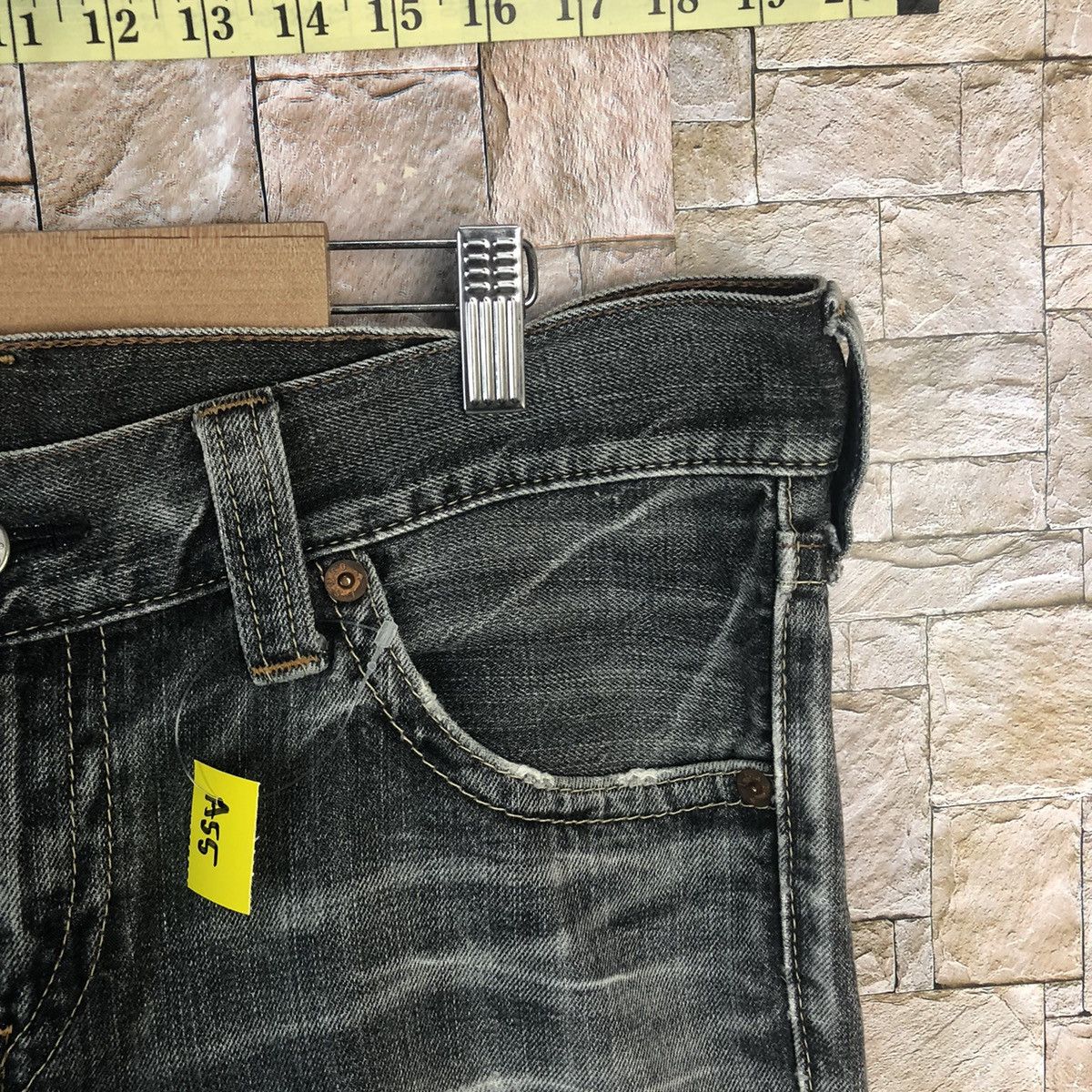 Levi's 502 Levis Black Distressed Denim Pants #A55 Size US 34 / EU 50 - 9 Thumbnail