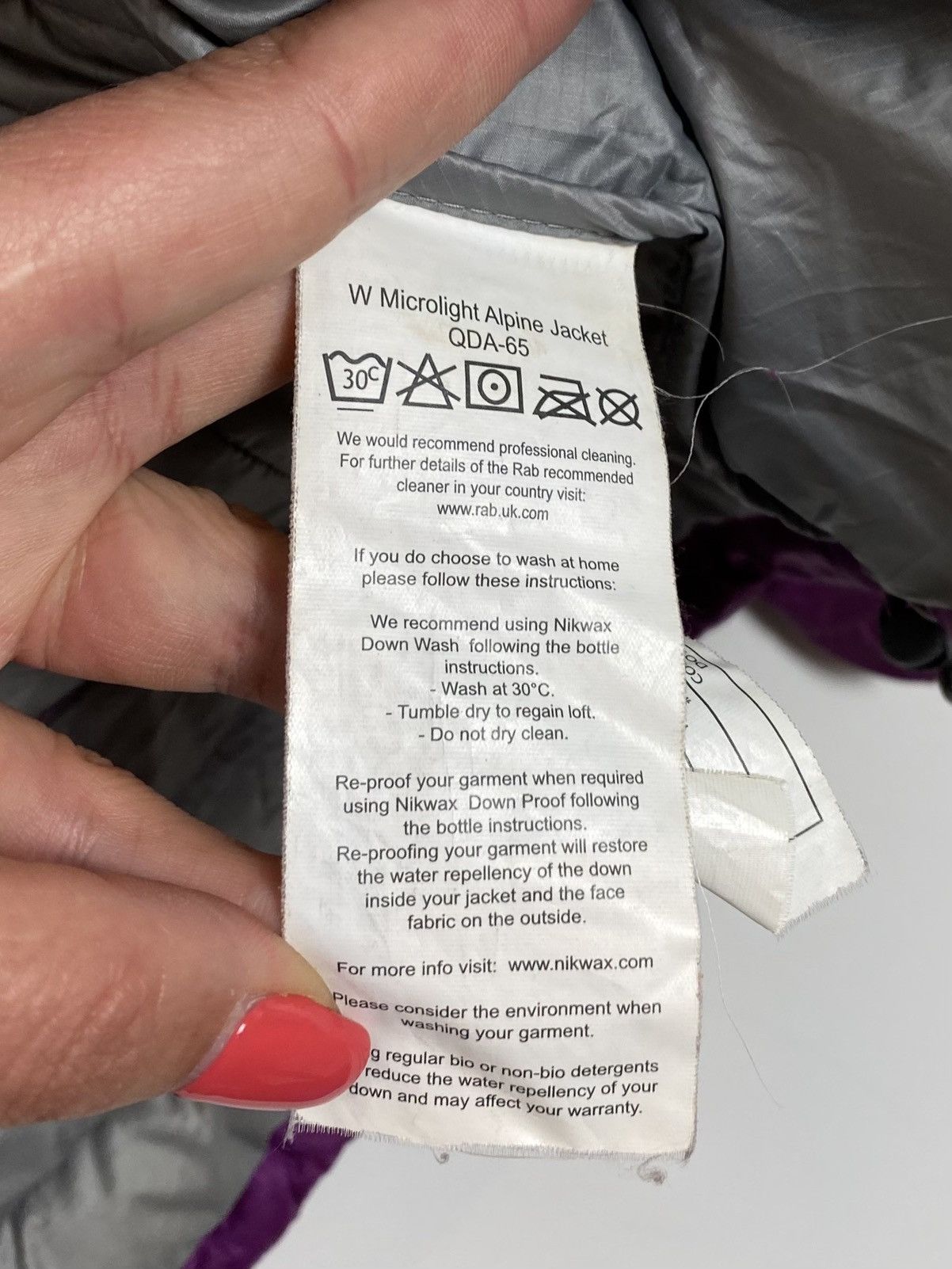 Rab Rab Microlight Alpine Jacket QDA-65 Down Women’s Size XL Size XL / US 12-14 / IT 48-50 - 13 Thumbnail