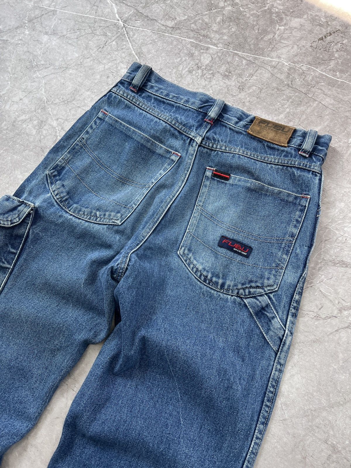 Fubu × Wu-Tang Clan 90s RAP CARGO CARPENTER HIP HOP JEANS PANTS FUBU Size US 30 / EU 46 - 13 Thumbnail