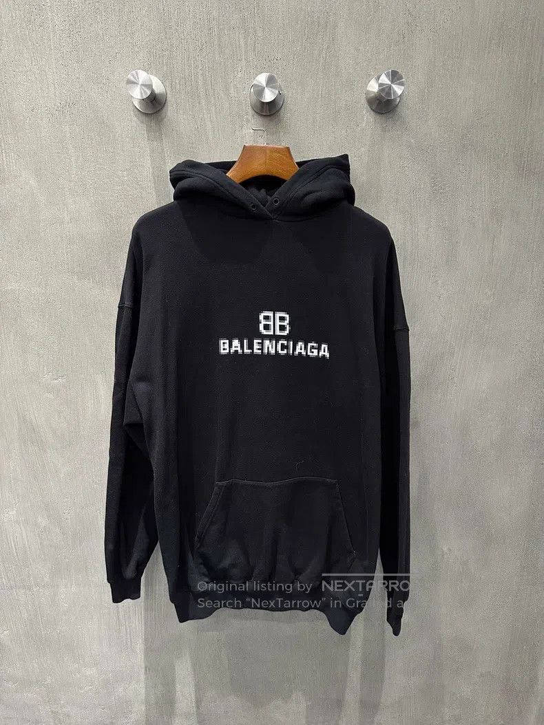 Balenciaga Balenciaga Mosaic pixel double B hoodie Size US S / EU 44-46 / 1 - 1 Thumbnail