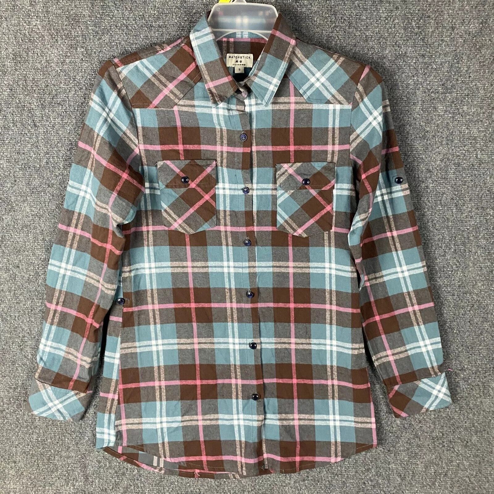 Other Matchstick Flannel Women's Button Up 100% Cotton S Size S / US 4 / IT 40 - 1 Thumbnail