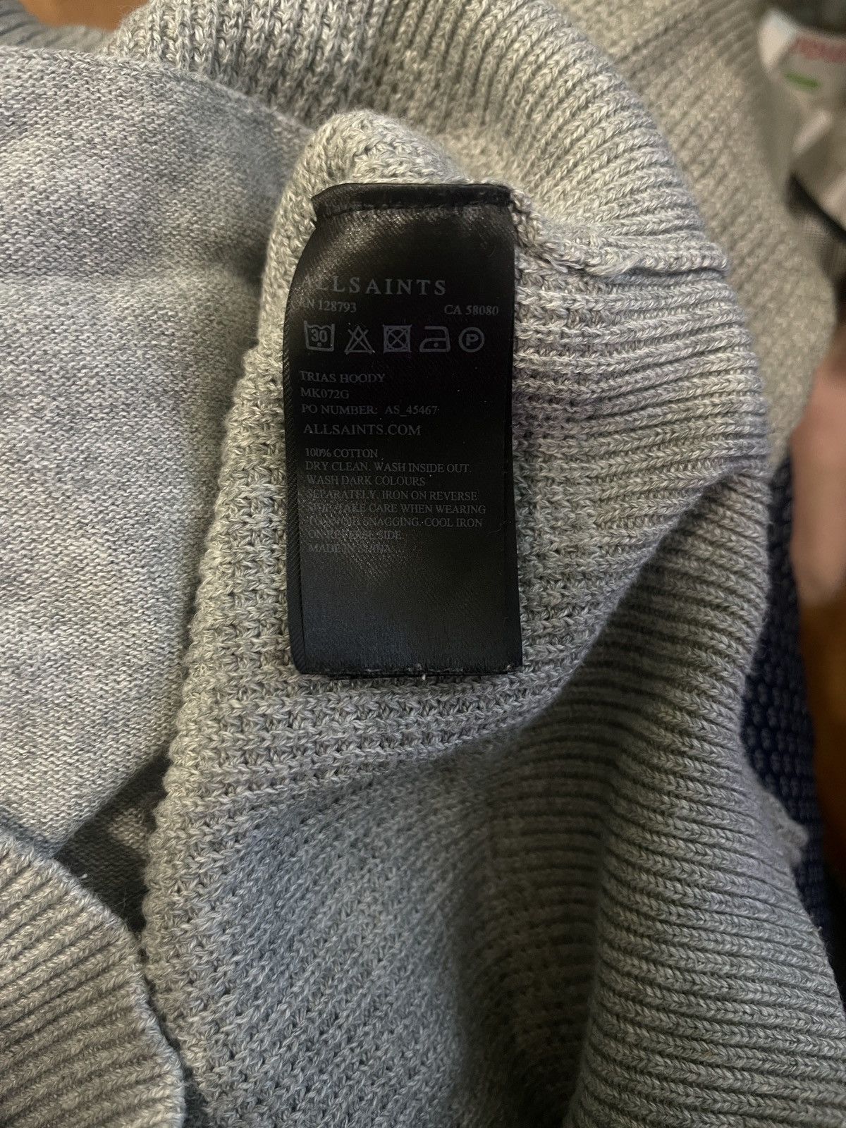 Allsaints allsaints trias Hoody vintage men hoodie XS gray Size US L / EU 52-54 / 3 - 5 Thumbnail
