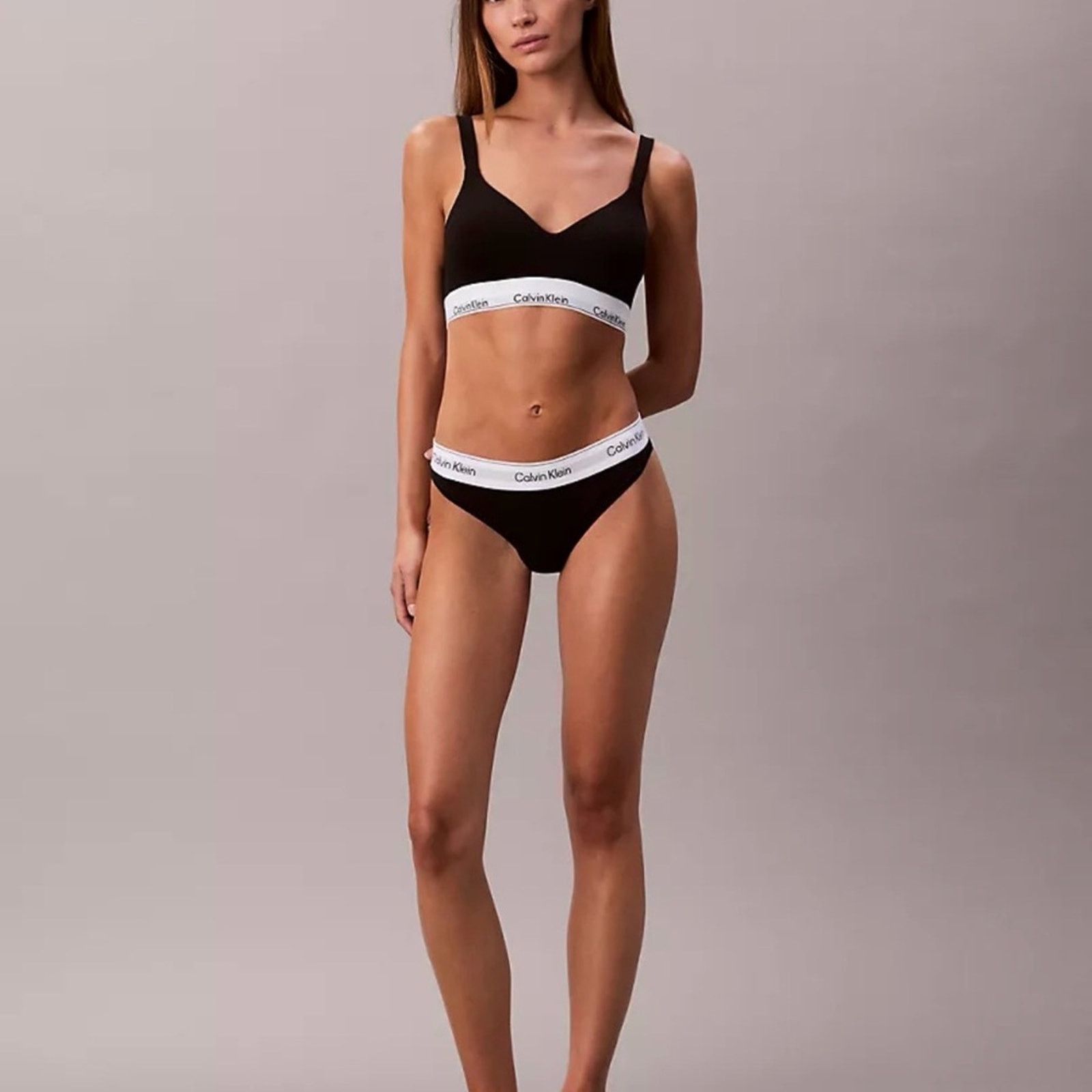 Calvin Klein Calvin Klein Black Bralette & Panties set size S Size ONE SIZE - 2 Thumbnail