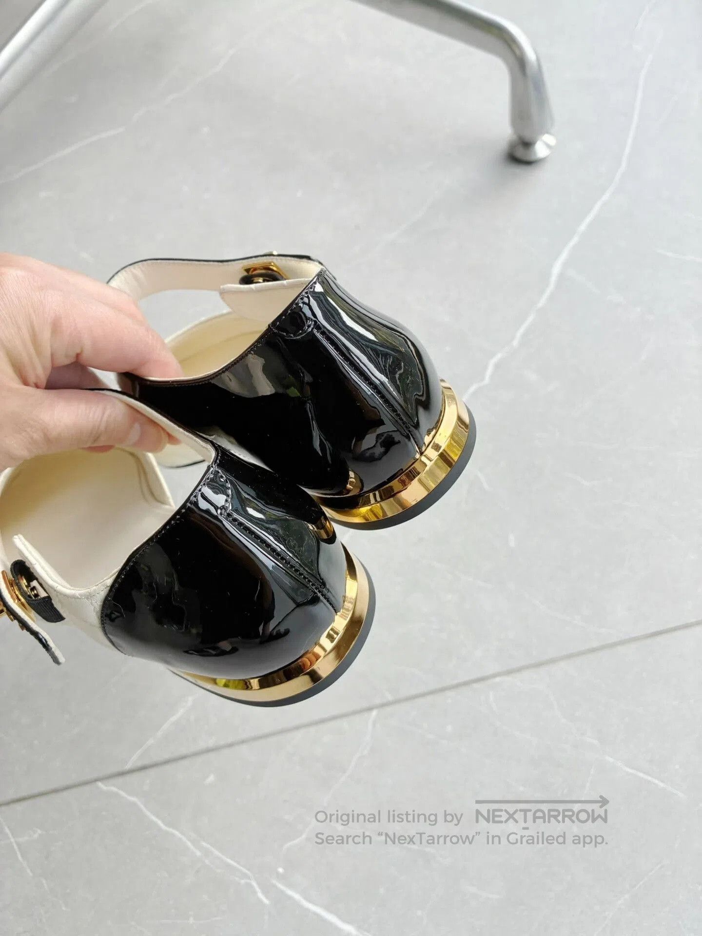 Chanel Chanel Two-Tone Mary Jane Shoes. Size US 6 / IT 36 - 6 Thumbnail