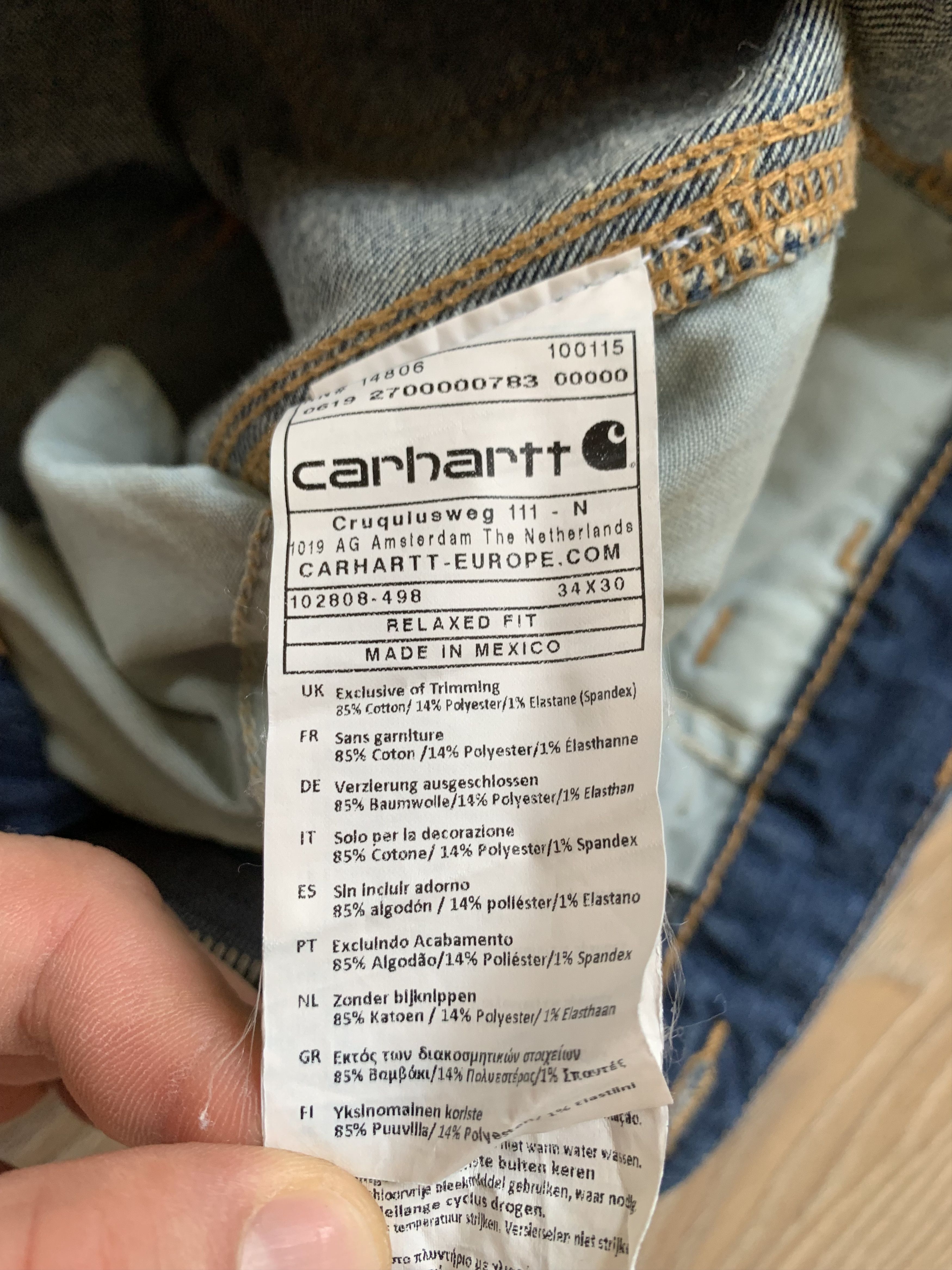 Carhartt × Carhartt Wip Carhartt Rugged Flex Jeans Relaxed Fit Denim Size US 34 / EU 50 - 9 Thumbnail