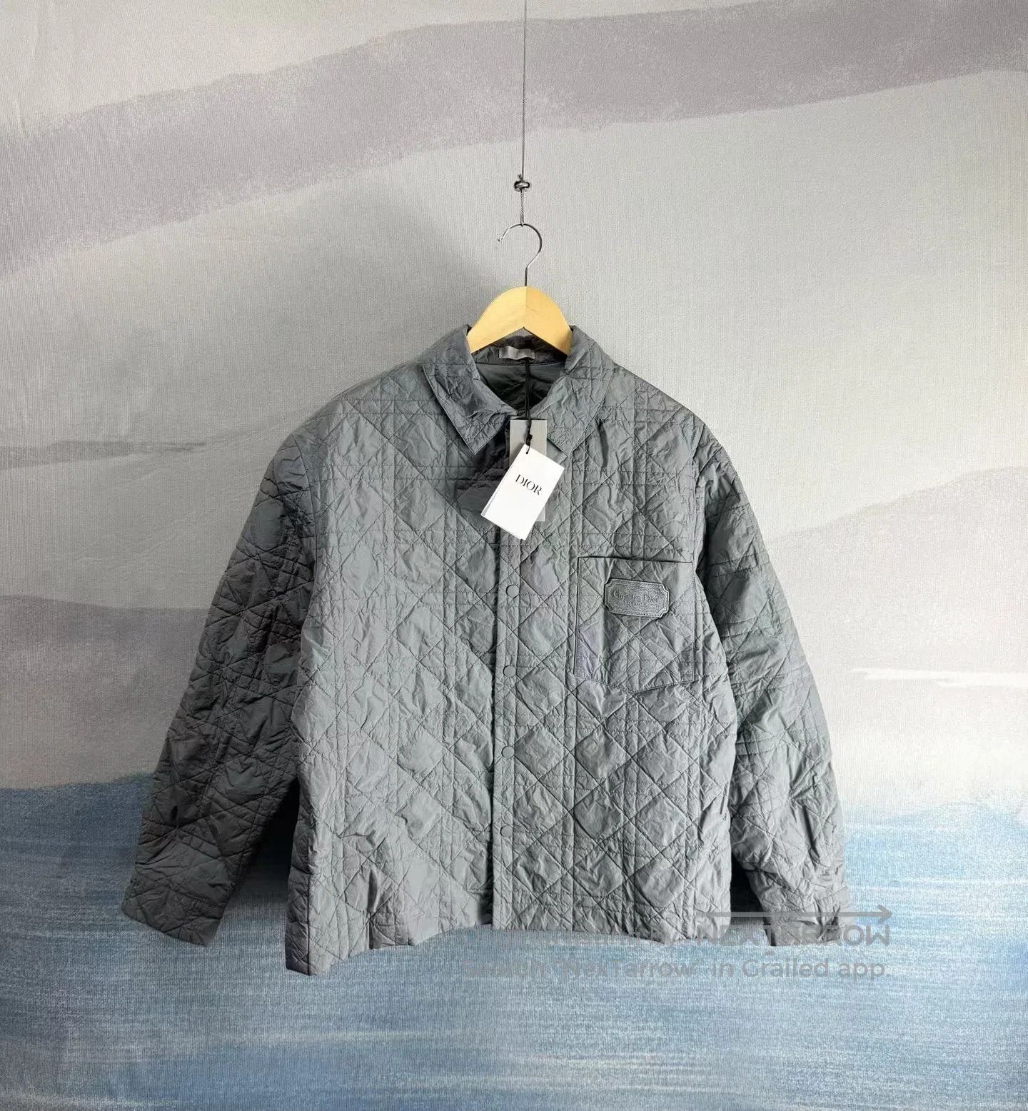 Dior Dior Lapel quilted cotton jacket with nameplate slogan emb Size US M / EU 48-50 / 2 - 1 Thumbnail