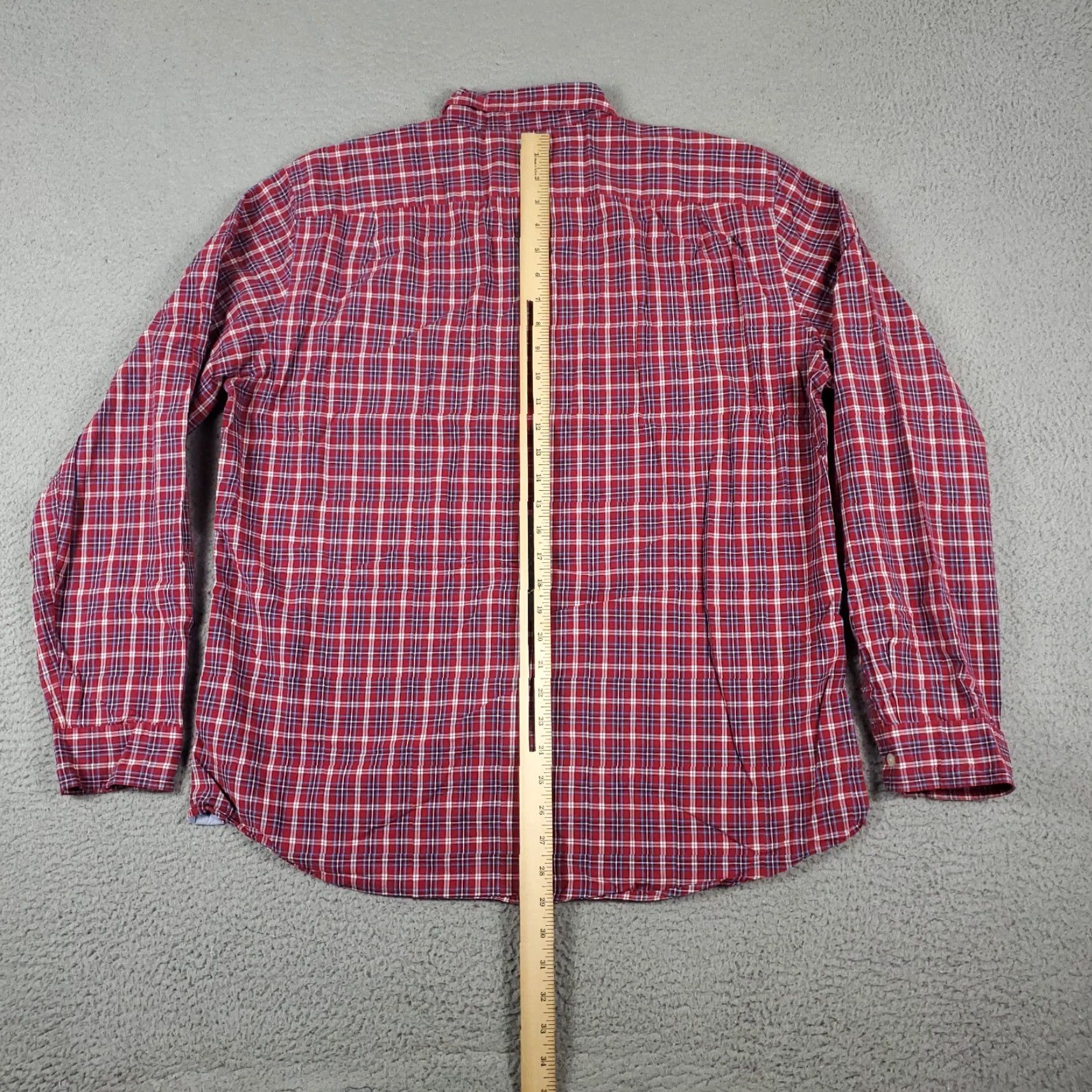 J.Crew J.CREW Shirt Plaid Red Casual Mens Long Sleeve Button-Up XL Size US XL / EU 56 / 4 - 3 Thumbnail