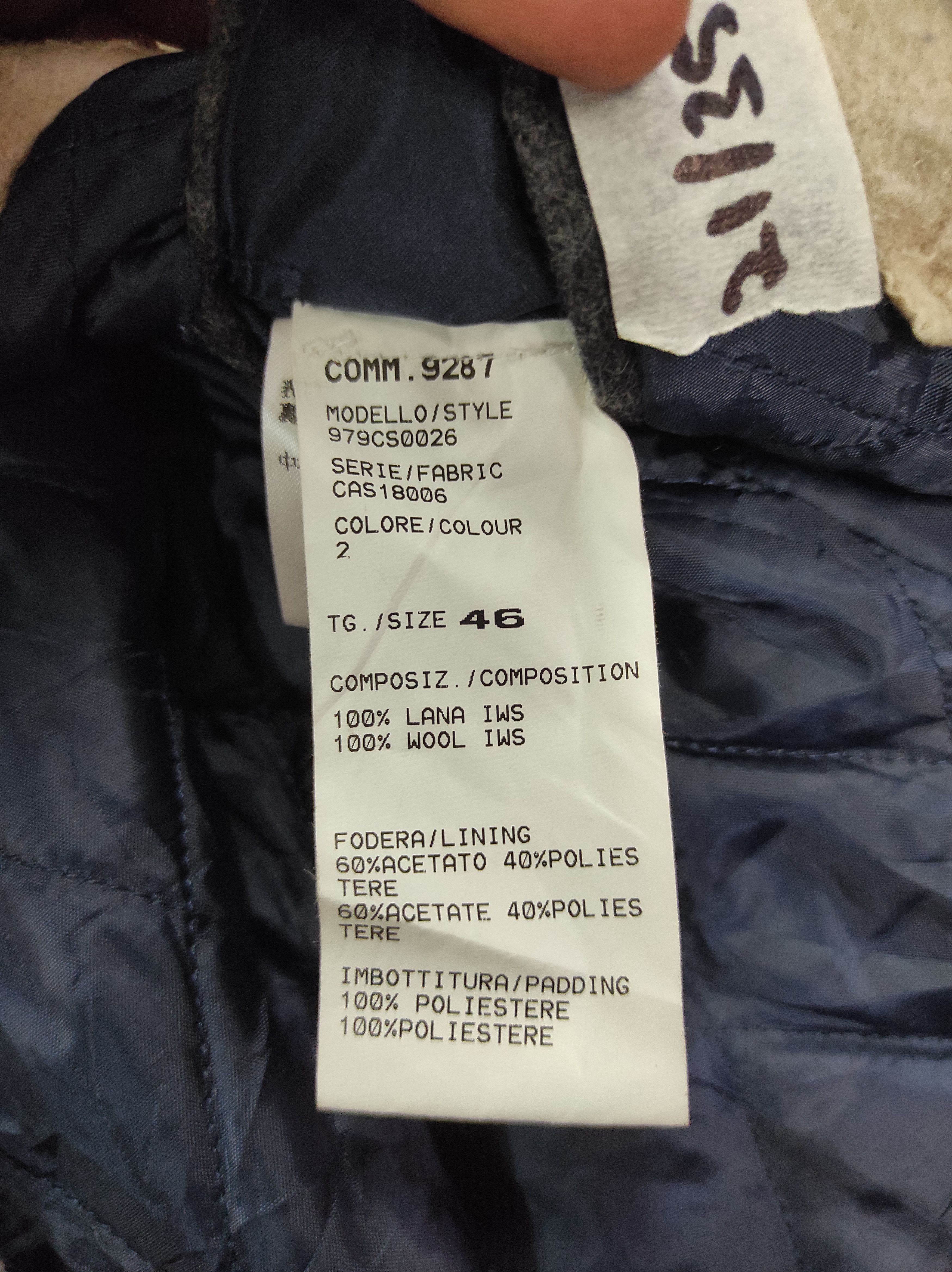 Eleventy ELEVENTY WOOL DOUBLE BREASTED COAT OVERCOAT Size US S / EU 44-46 / 1 - 10 Thumbnail
