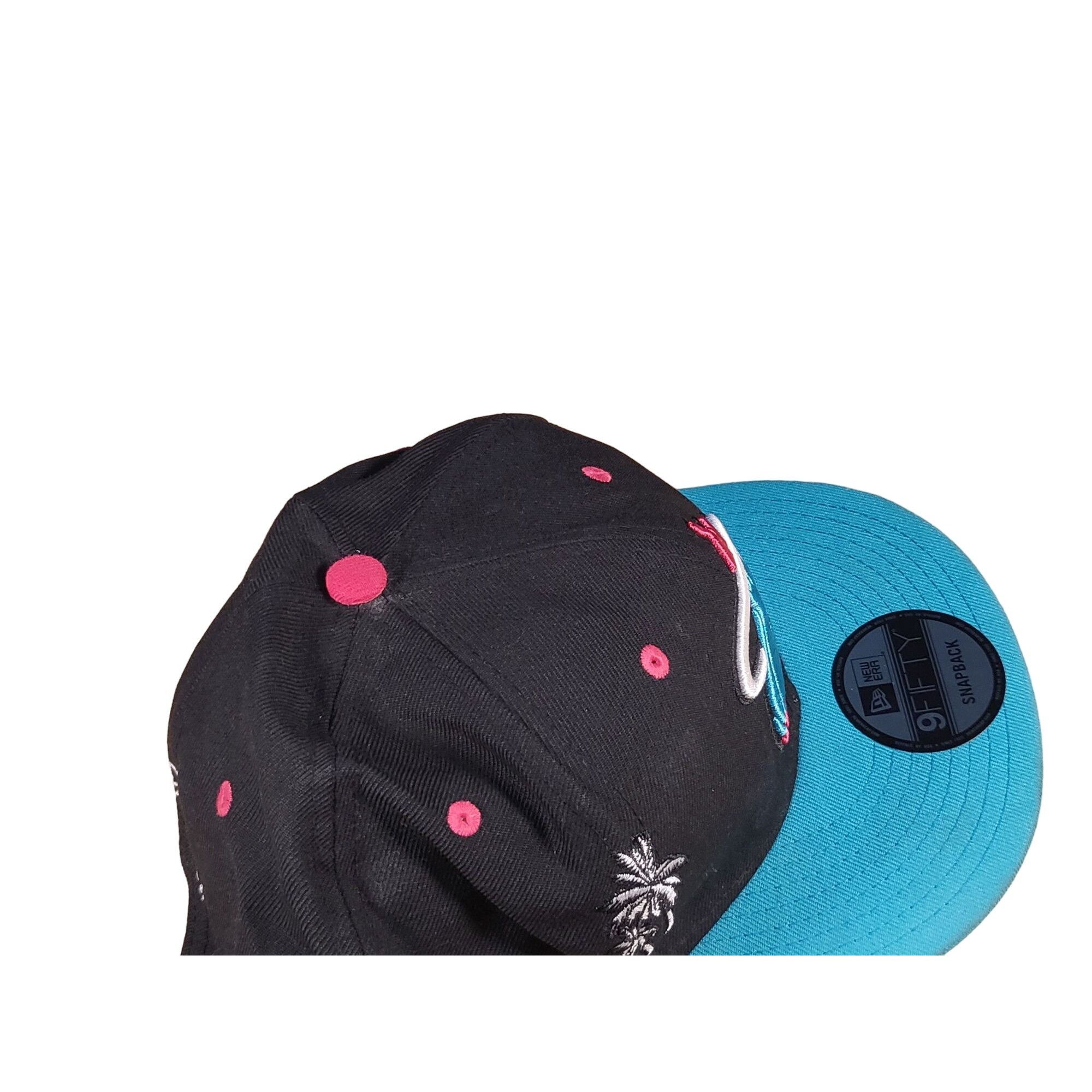 New Era Miami Heat NBA Snapback Hat New Era 9Fifty Graphic Print Bas Size ONE SIZE - 6 Thumbnail