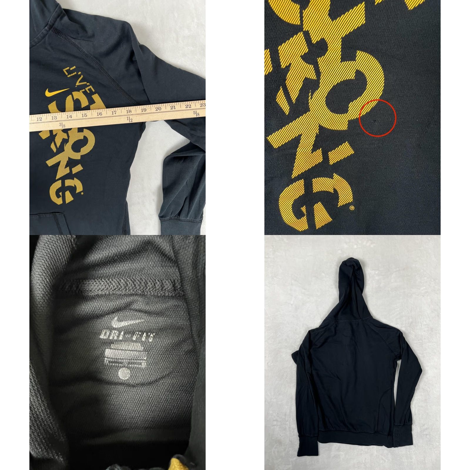 Nike Nike Dri-Fit Livestrong Hoodie Womens Medium Black 1/2 Zip Graphic Print Pockets Logo Nike Swoosh Size M / US 6-8 / IT 42-44 - 8 Thumbnail