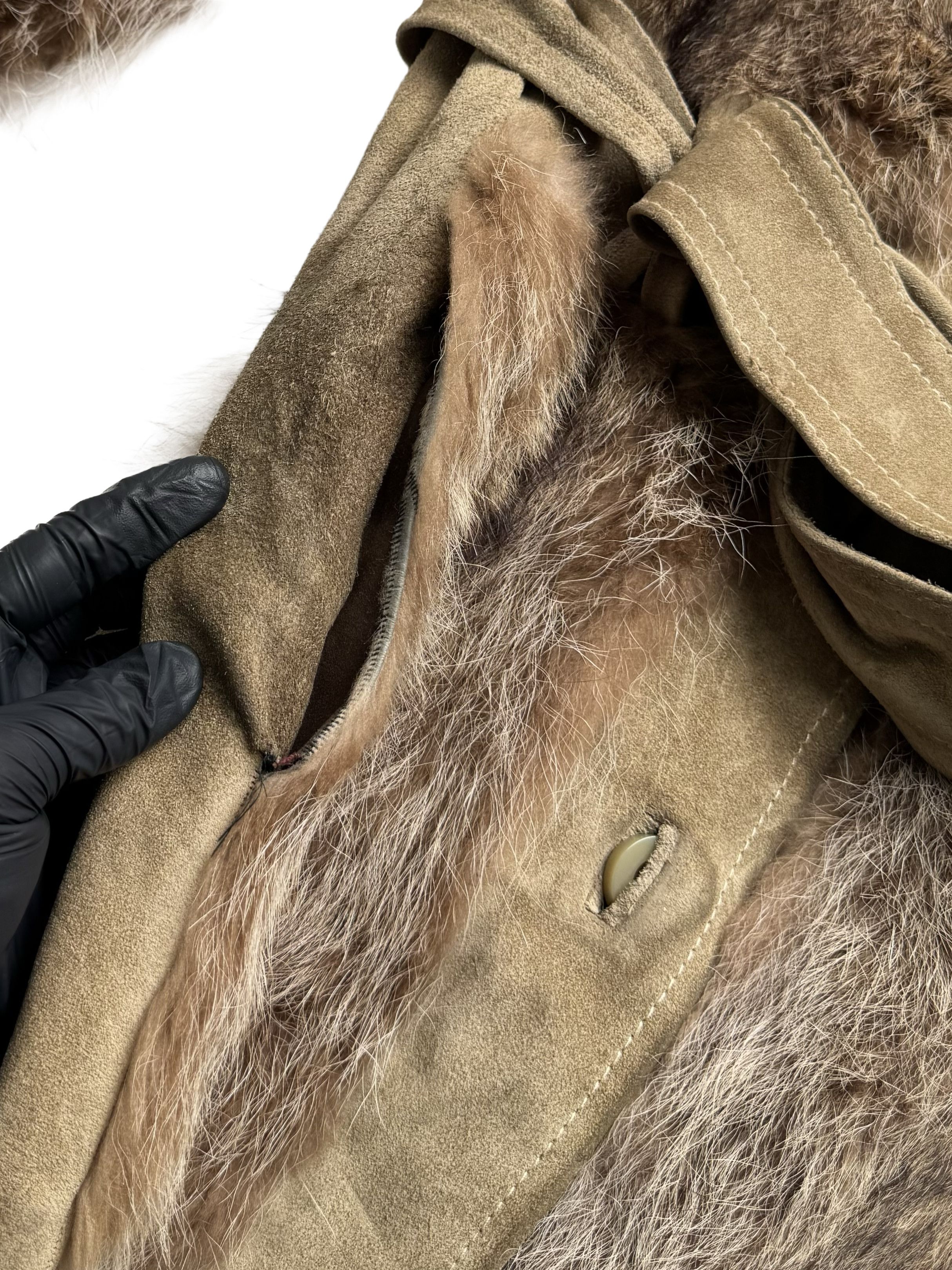 Vintage Vintage Real Suede Coat With Real Fur Details Size M / US 6-8 / IT 42-44 - 11 Thumbnail