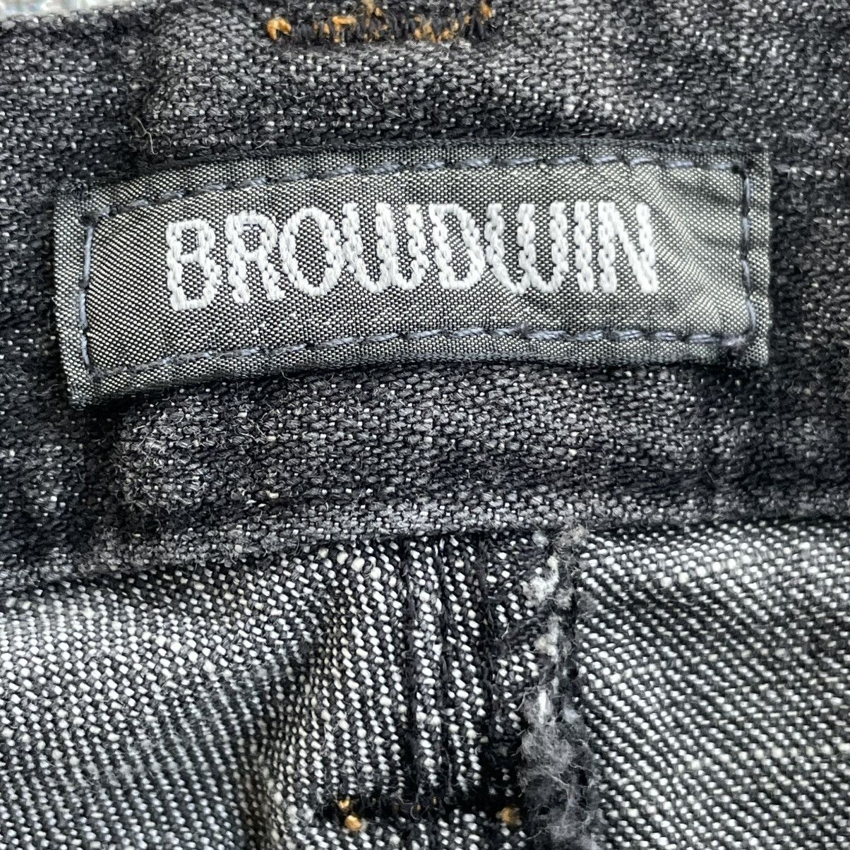 Japanese Brand Vintage Browdwin Destructive Asymmetrical Flared Denim Pants Size US 29 - 7 Thumbnail