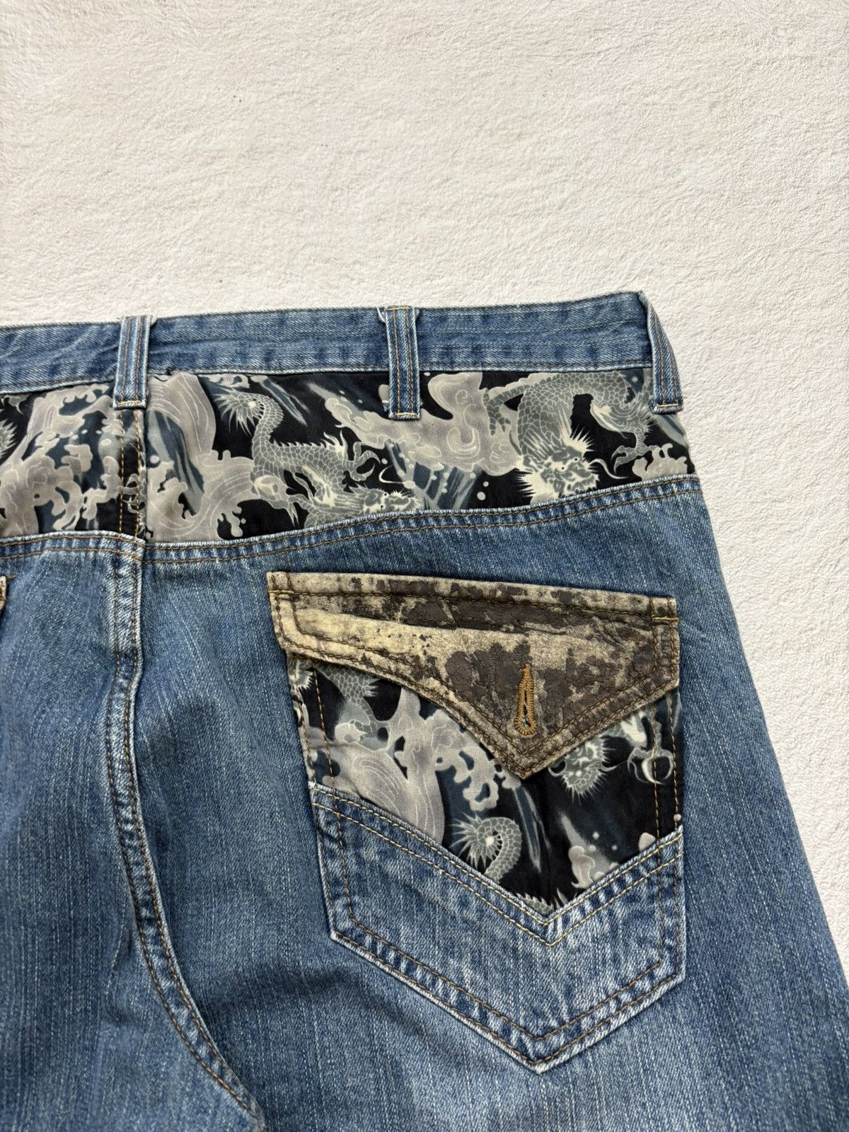 Kapital 2000s Rovertry traditional wash Jorts denim Y2k style Size US 36 / EU 52 - 3 Thumbnail