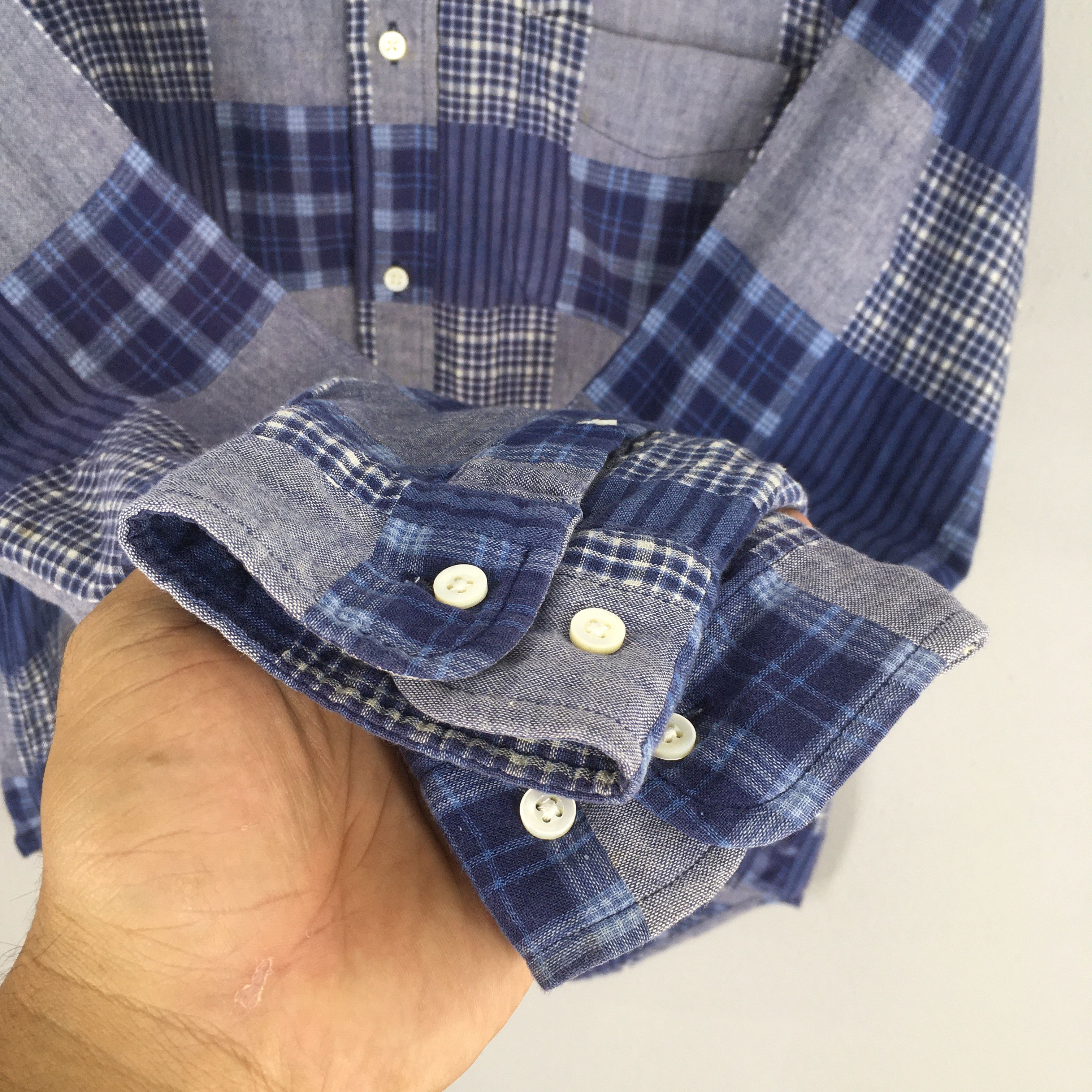Sugar Cane Vintage Sugar Cane Japan Patchwork Checkered Flannel Size US L / EU 52-54 / 3 - 4 Thumbnail
