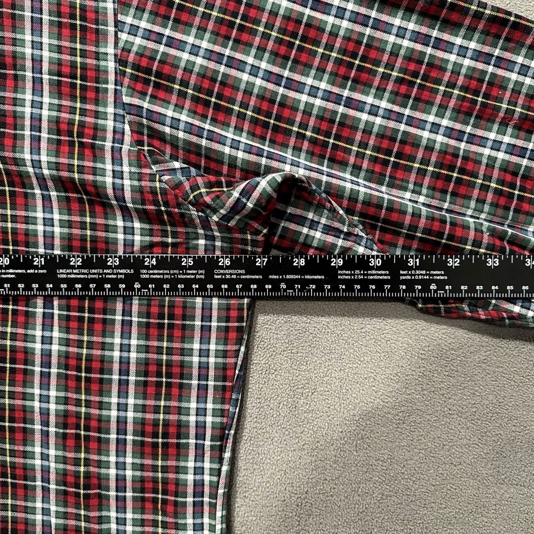 Ralph Lauren VINTAGE Ralph Lauren Shirt Mens Large Red Green Plaid Blake Button Down 90s EUC Size US L / EU 52-54 / 3 - 6 Thumbnail