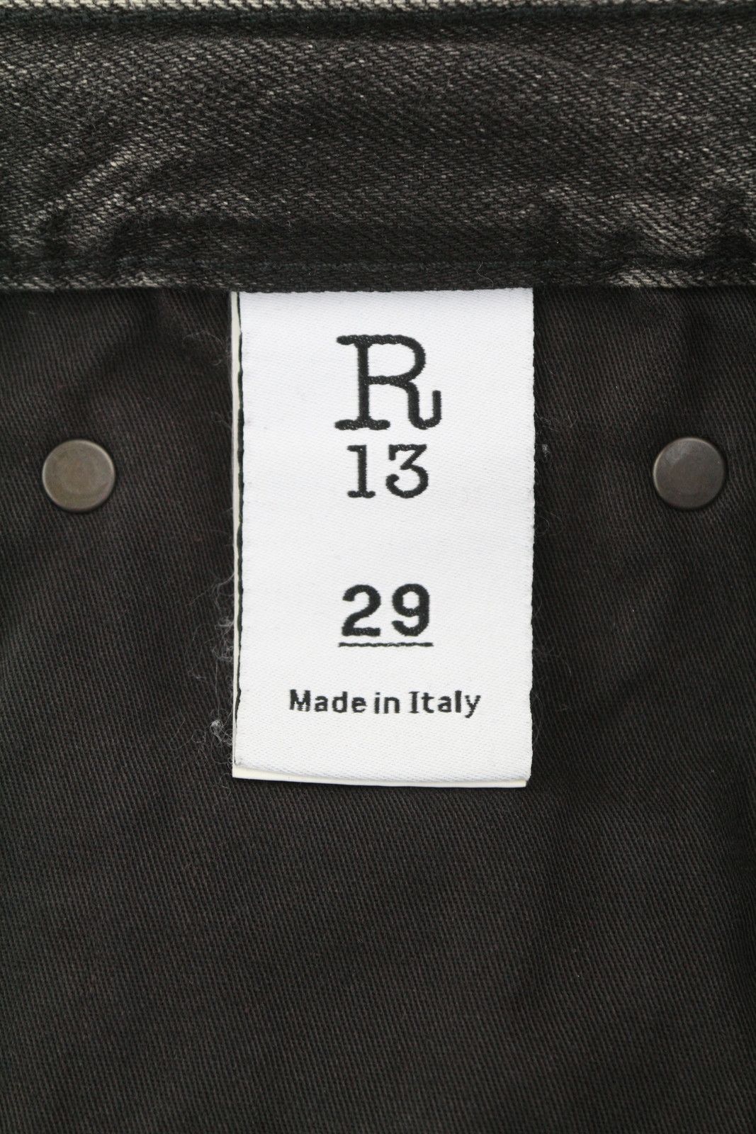 R13 DAMON PLEATED 29 Ellery Black Whiskers Faded 86672 Size 29" - 7 Thumbnail