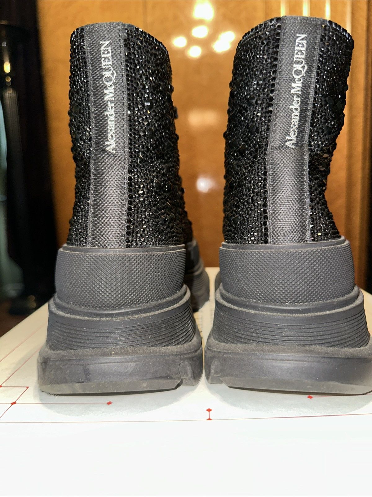 Alexander McQueen RARE Alexander McQueen Black Swarovski Crystals Sneakers Size US 9 / EU 42 - 2 Thumbnail