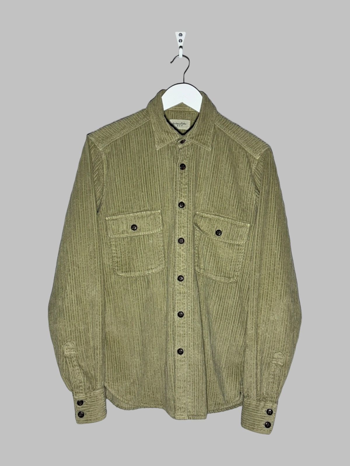 Tintoria Mattei Tintoria Mattei 954 Long Sleeve Corduroy Shirt Luxury Size US M / EU 48-50 / 2 - 1 Thumbnail